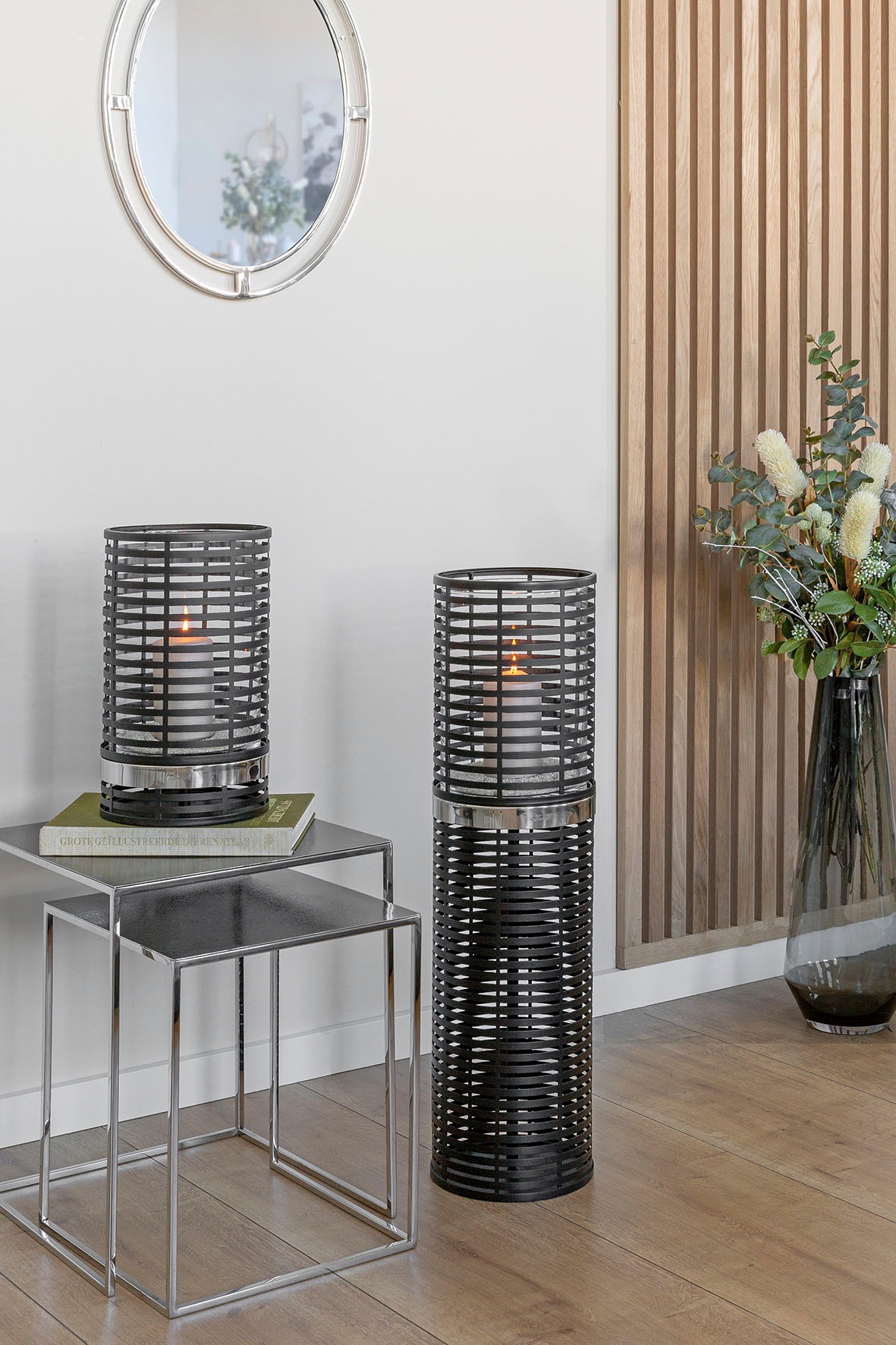 Fink Windlicht »MATERA« Windlichtsäule aus Eisen, mit Glaszylinder, Höhe ca günstig online kaufen