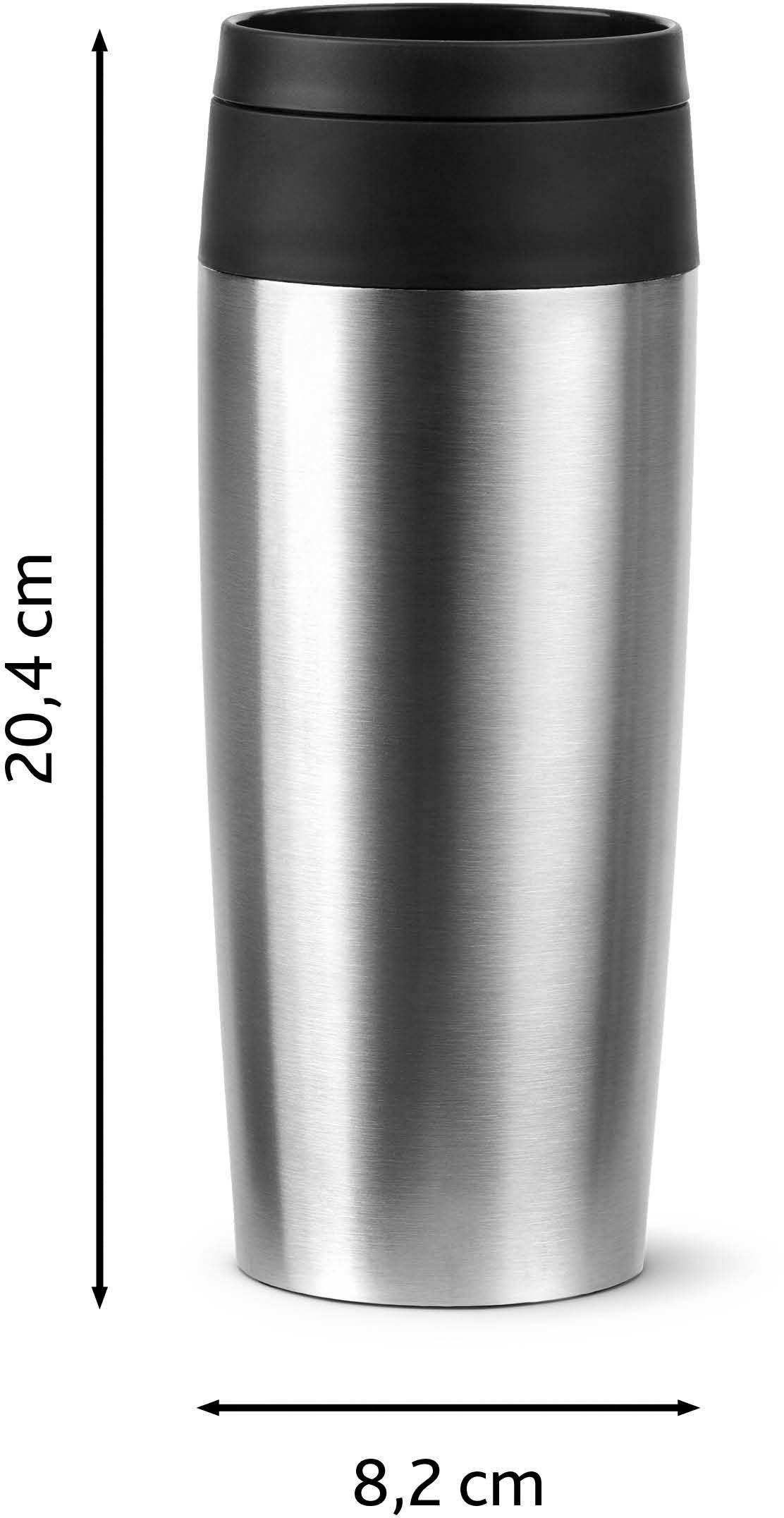 Emsa Thermobecher »Travel Mug Classic, mit 360°-Trinköffnung«, 4h heiß, 8h kalt - 360 ml / 6h heiß, 12h kalt - 500 ml, 100% dicht
