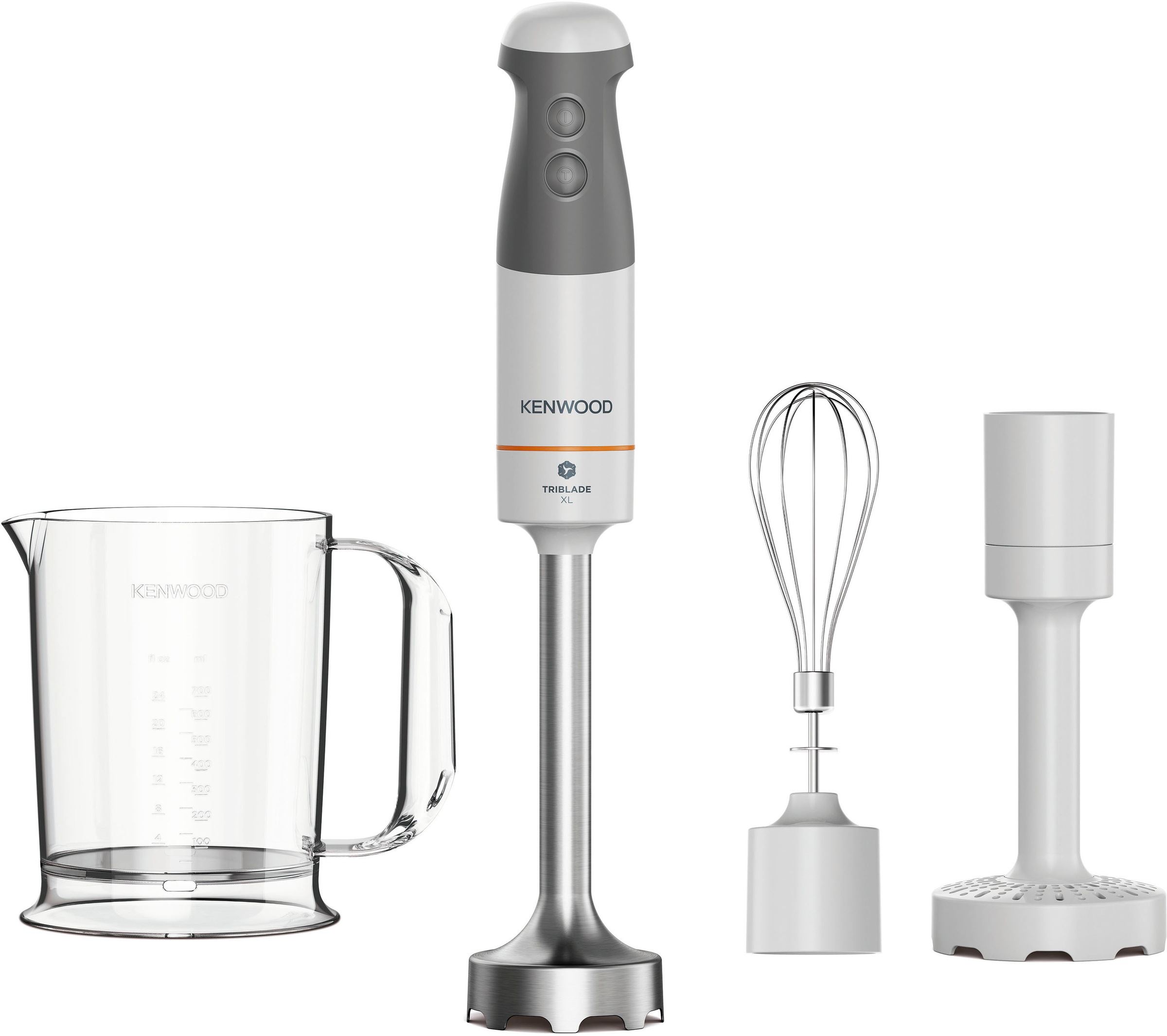 KENWOOD Stabmixer »HBM40.006WH Triblade XL«, 850 W, 850 Watt, inkl. 3-teili günstig online kaufen