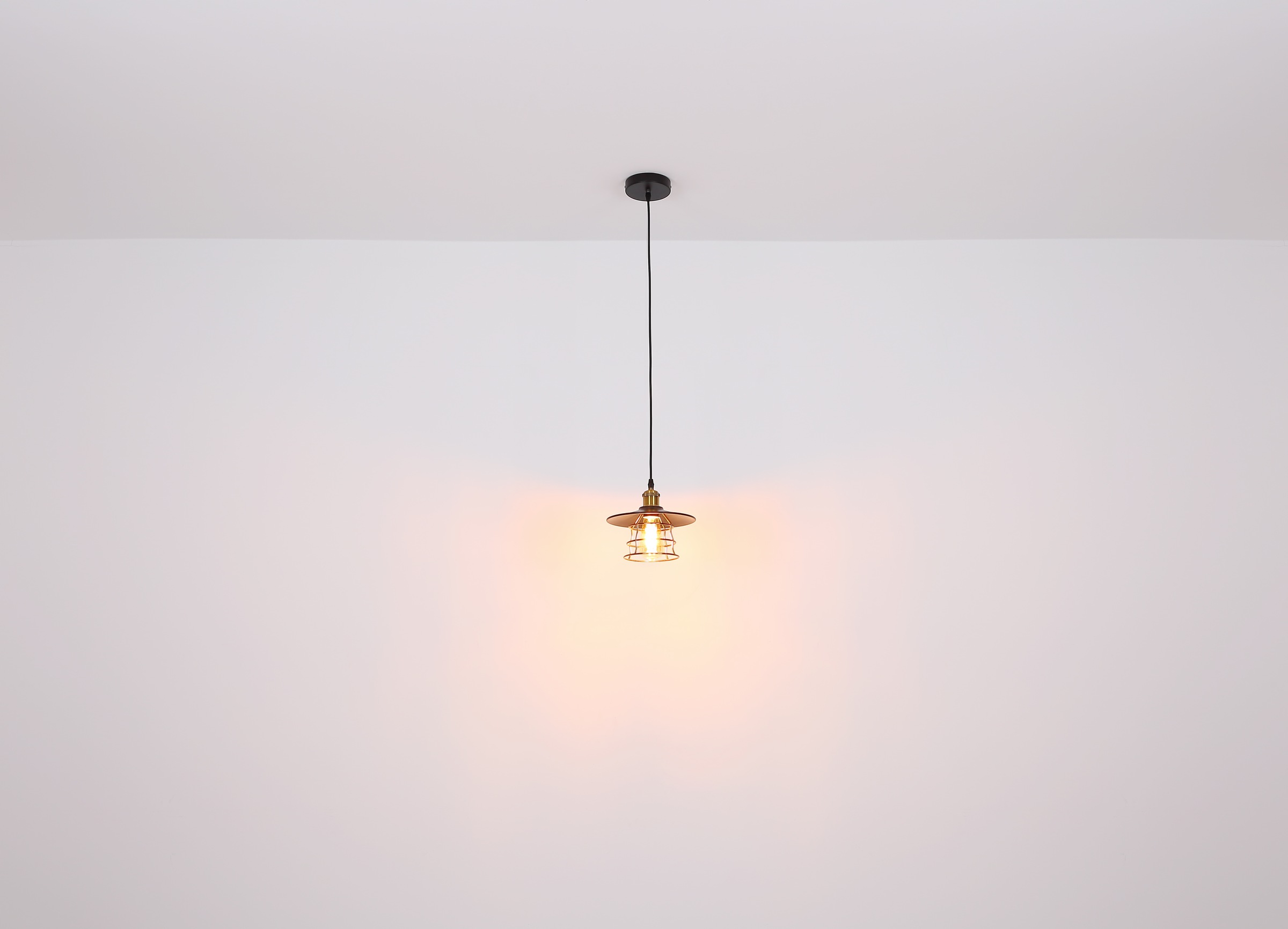 GLOBO LIGHTING Hängeleuchte »VIEJO«, Leuchtmittel E27 | ohne Leuchtmittel, Pendelleuchte / Küche / Wohnzimmerschwarz / rund / Gittergeflecht