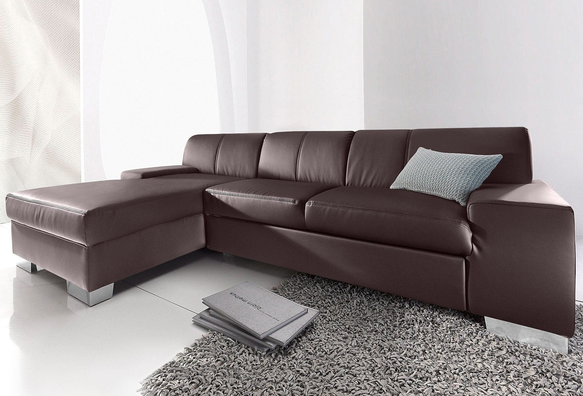 DOMO collection Ecksofa »Star, zeitlose Formensprache, elegante Optik, L-Fo günstig online kaufen