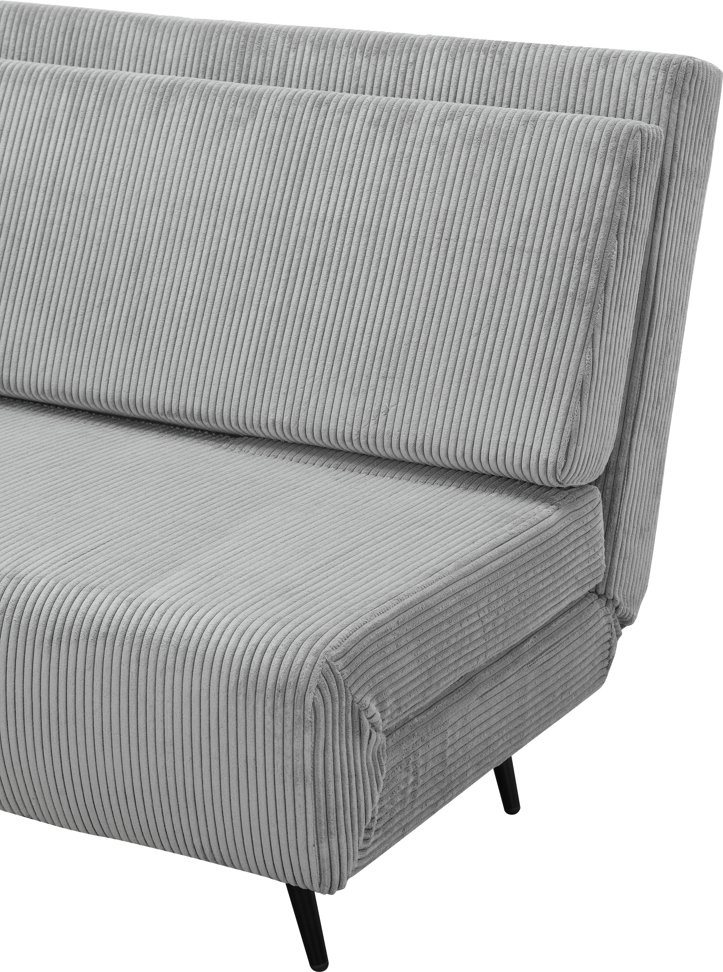 andas Schlafsofa »Linnea«, Daybed mit aufklappbarer Liegefläche, in Webstoff, Veloursstoff, Cord