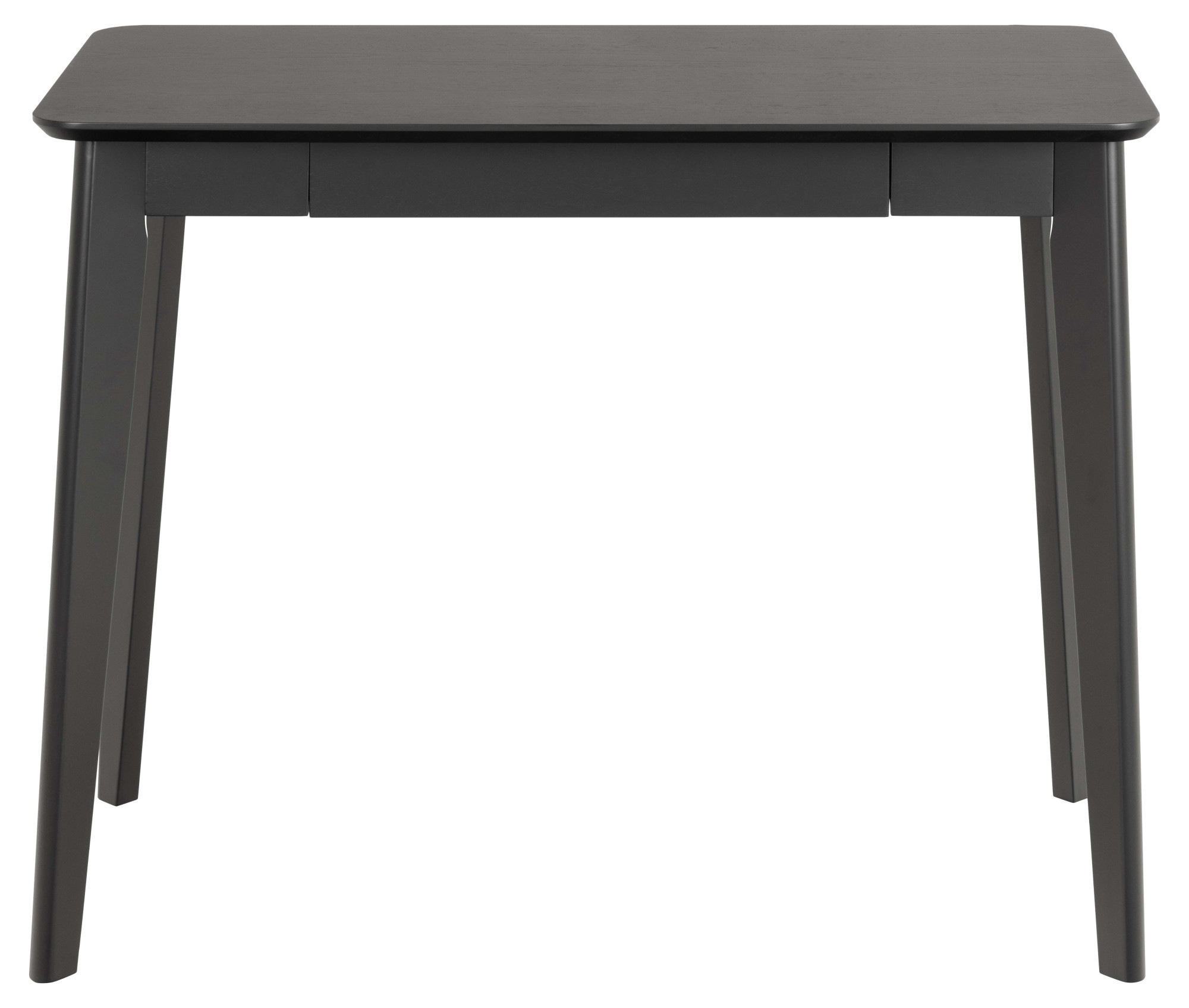 ACTONA GROUP Schreibtisch »Roxby«, Schreibtisch, matt schwarz SH Lack Eiche Furnier, 100x50x75 cm
