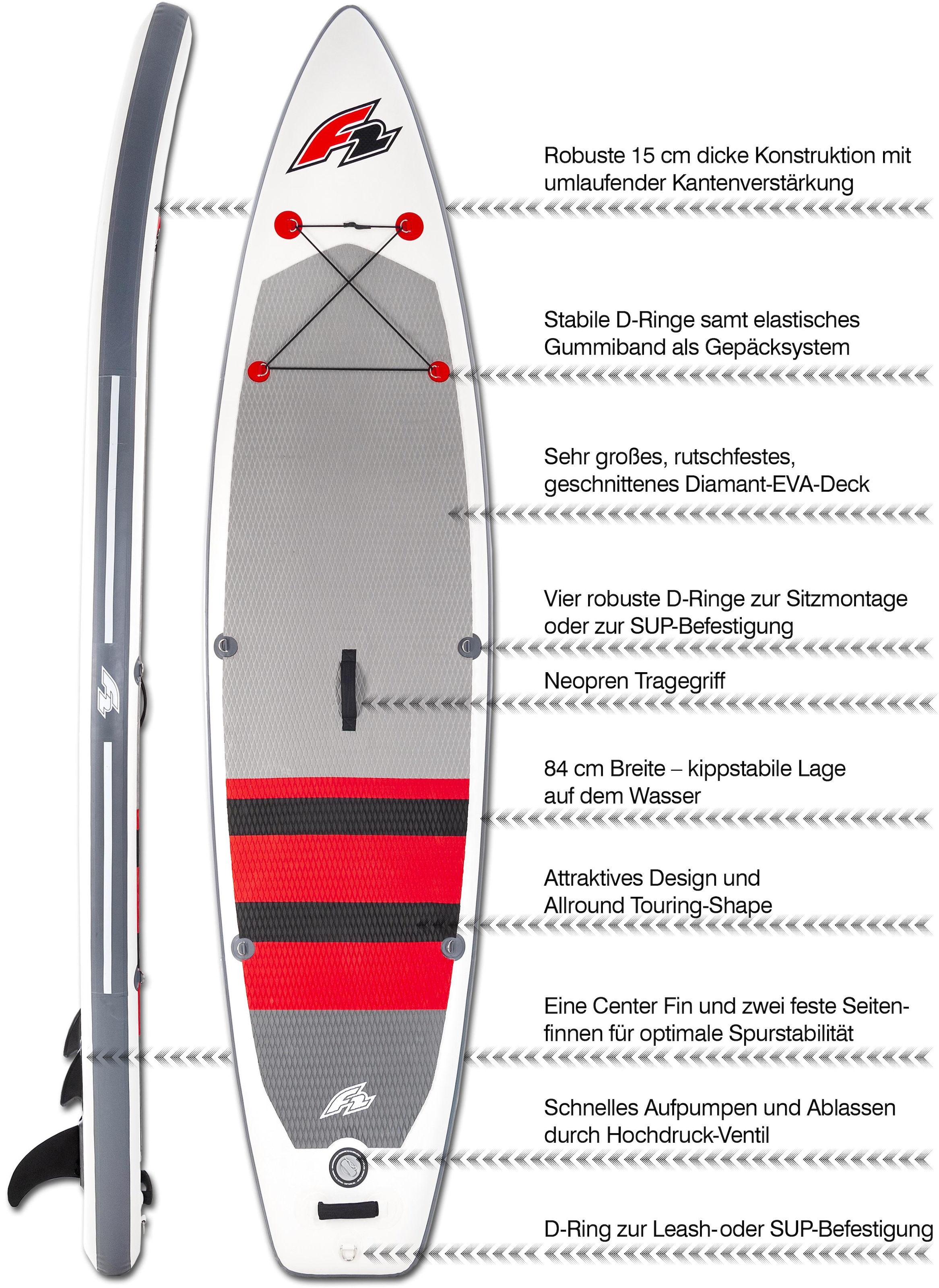 F2 Inflatable SUP-Board »Union«, (Set, 5-tlg., mit Paddel, Pumpe und  Transportrucksack) online kaufen