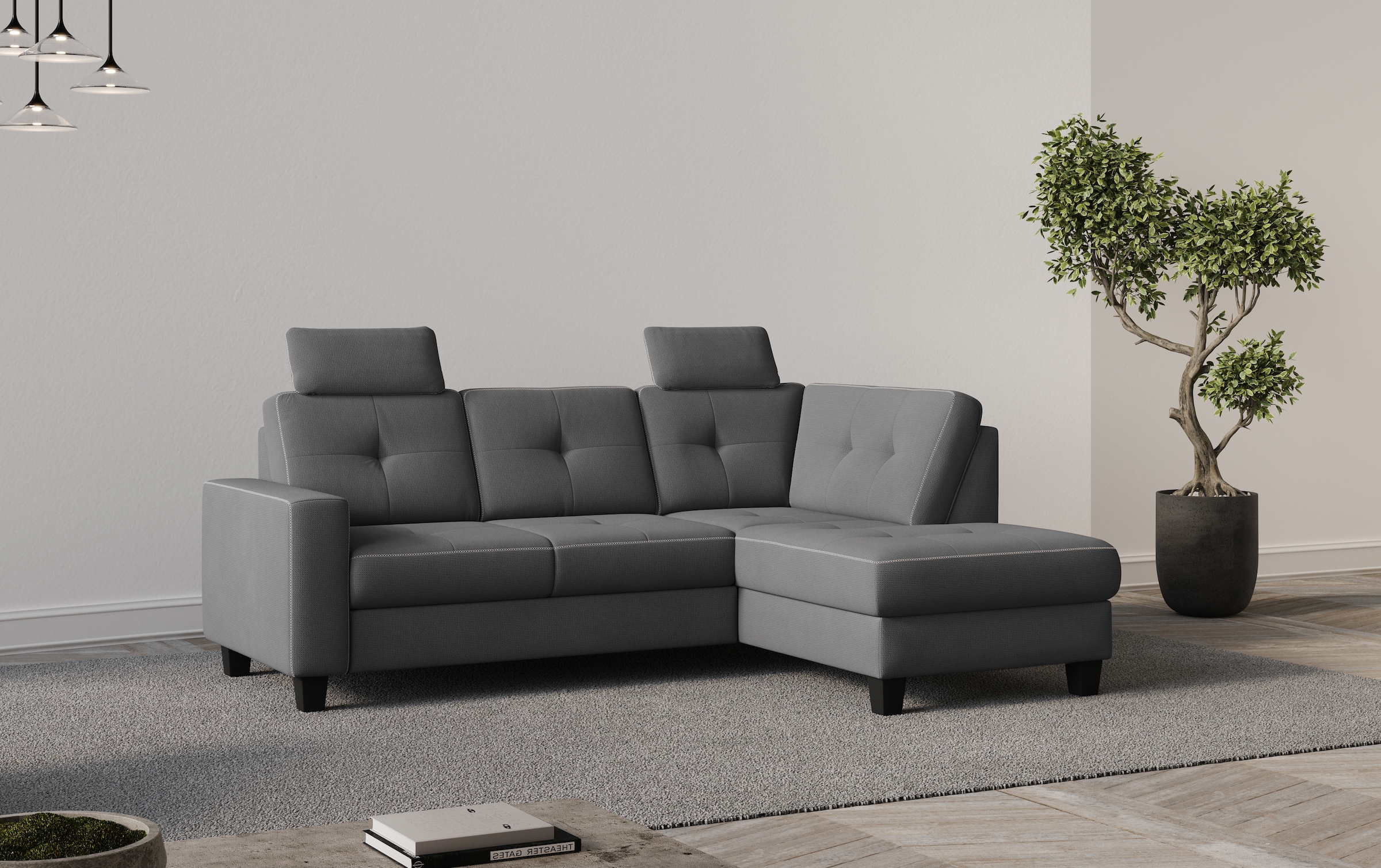 Home affaire Ecksofa »Varese« wahlweise mit Bettfunktion und Bettkasten günstig online kaufen