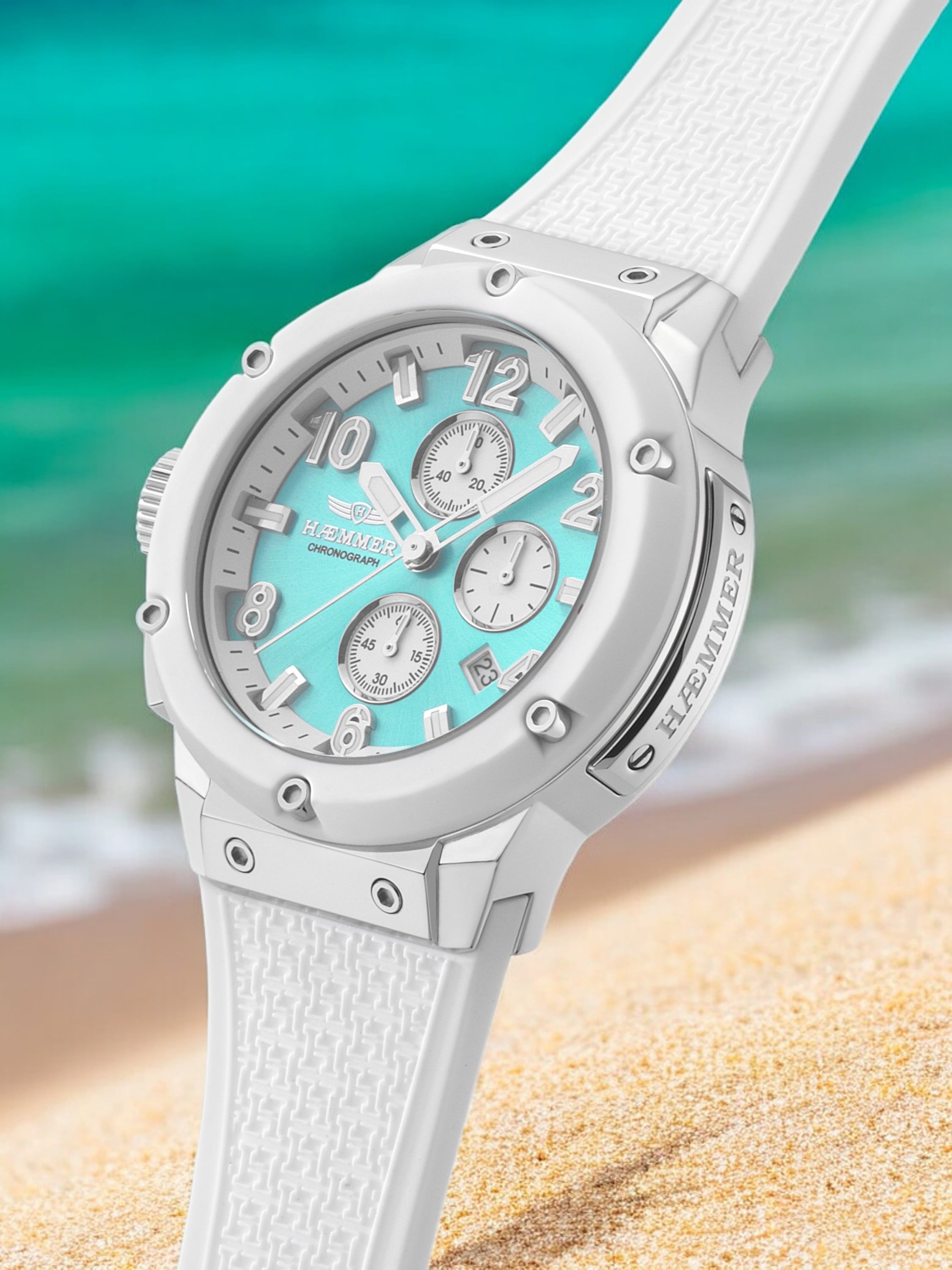 HAEMMER GERMANY Chronograph »WAVE MASTER«, Quarzuhr, Armbanduhr, Damenuhr, Herrenuhr, Made in Germany