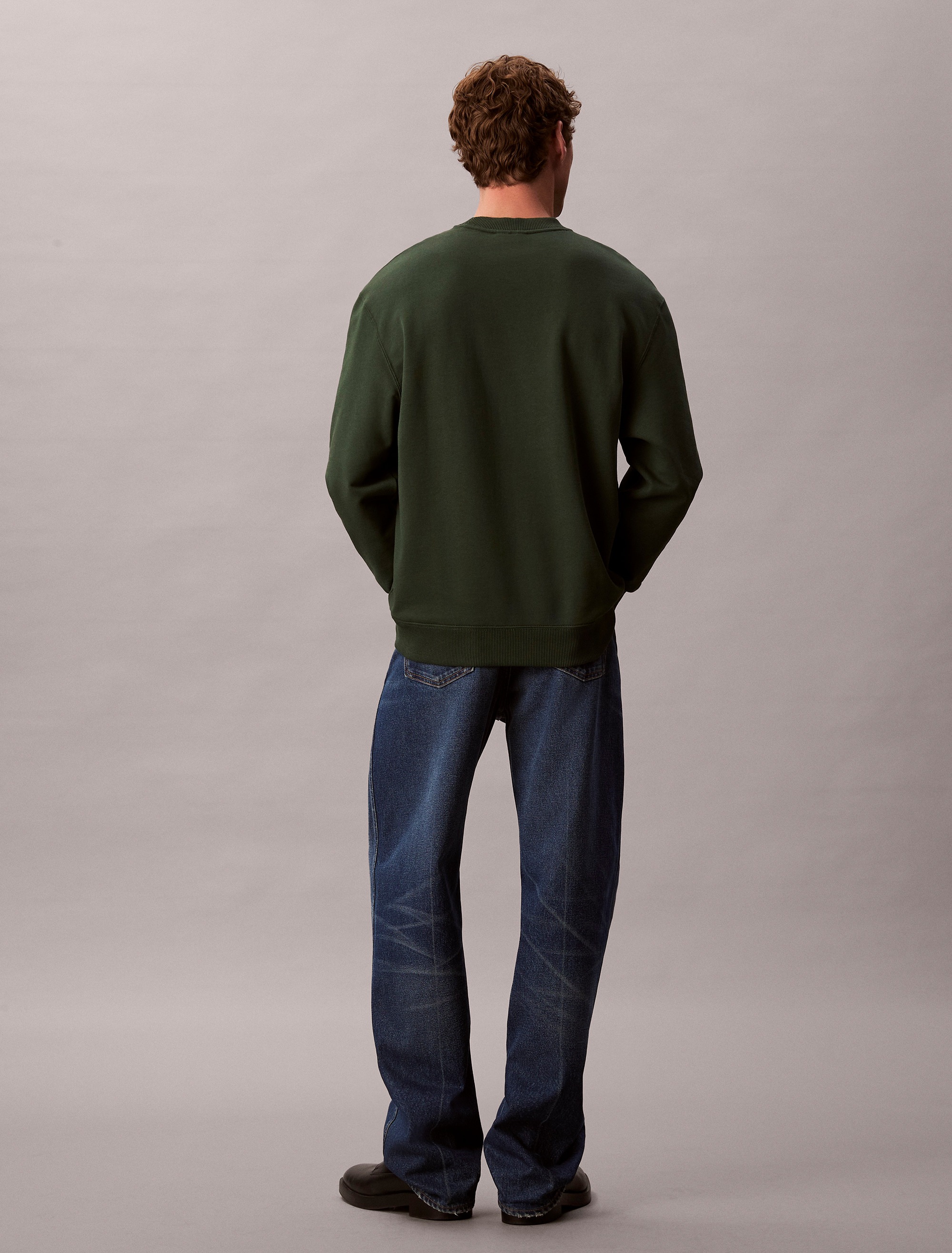 Calvin Klein Jeans Sweatshirt »400GSM TRRY BDG CRWN«, Mit Rundhalsausschnitt