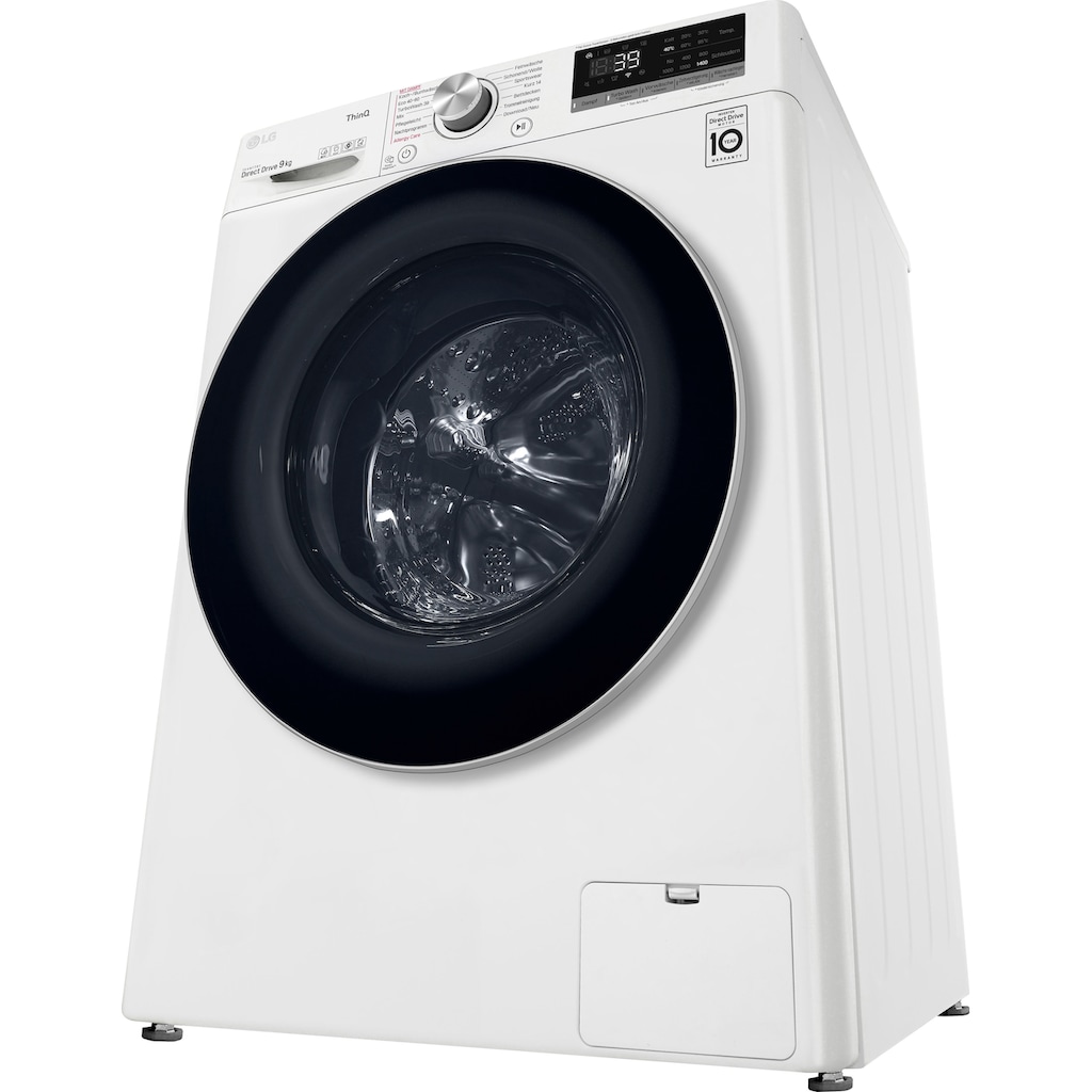 LG Waschmaschine »F4WV709P1E«, Serie 7, F4WV709P1E, 9 kg, 1400 U/min, TurboWash® - Waschen in nur 39 Minuten