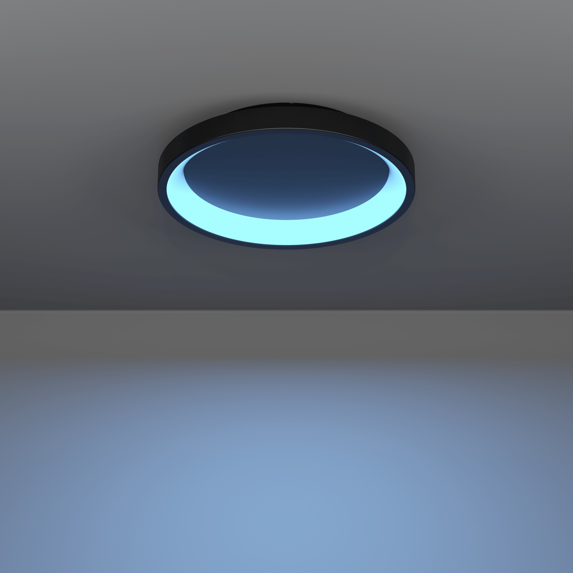 EGLO LED Deckenleuchte »LORETELLO-Z Deckenlampe - Stahl - LED - 19,6W - IP20« LED-Modul 1 Stk. Kaltweiß | Neutralweiß | RGB | Warmweiß Wohzimmerlampe, Esszimmerlampe, Flur, Schlafzimmer, H7,5 x Ø35 cm