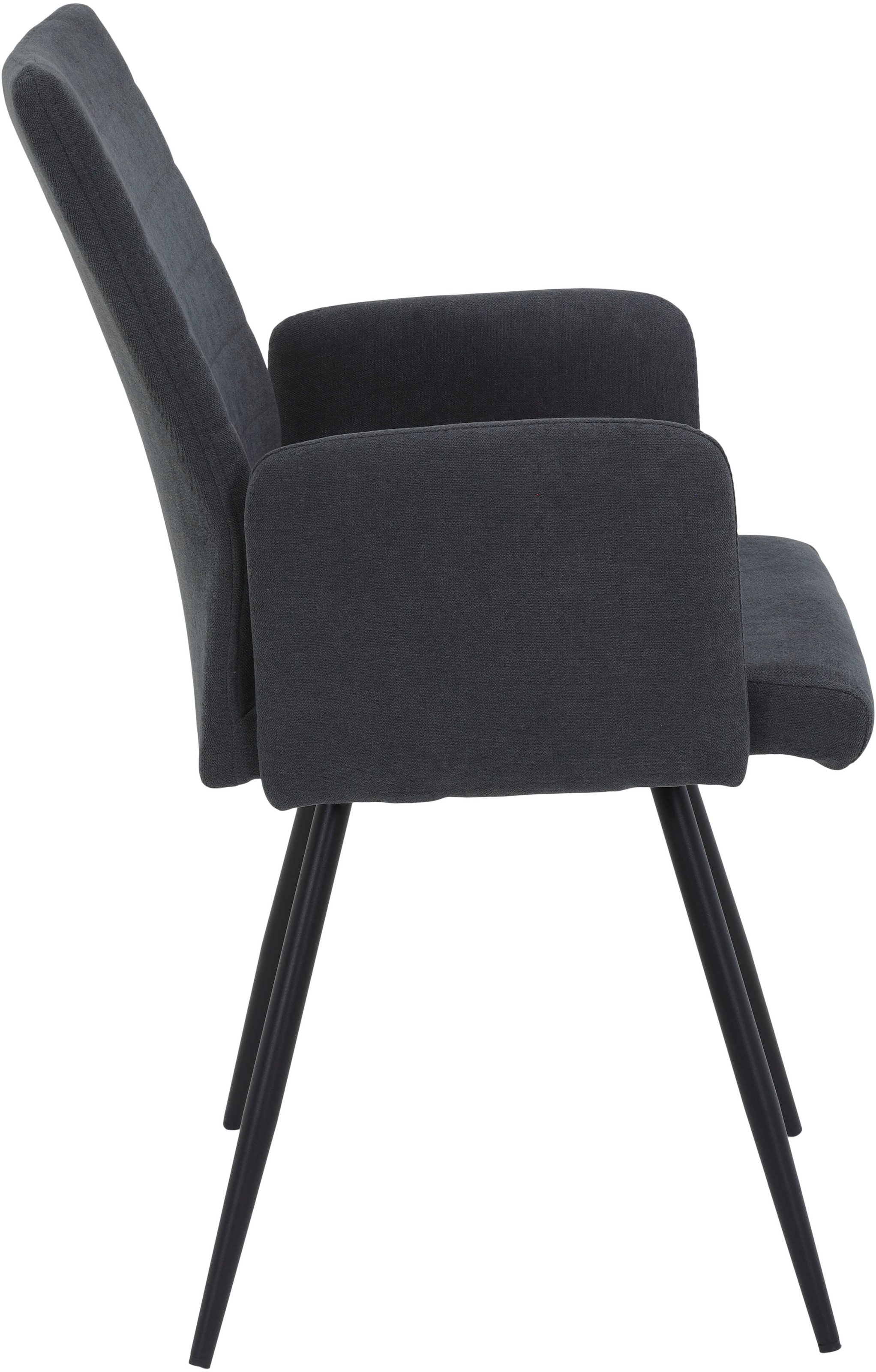 HELA 4-Fußstuhl »PARIS« (Set) 2 Stk.4-Fuß,Rundrohrgestell konisch,mit Armlehnen,gepolstert