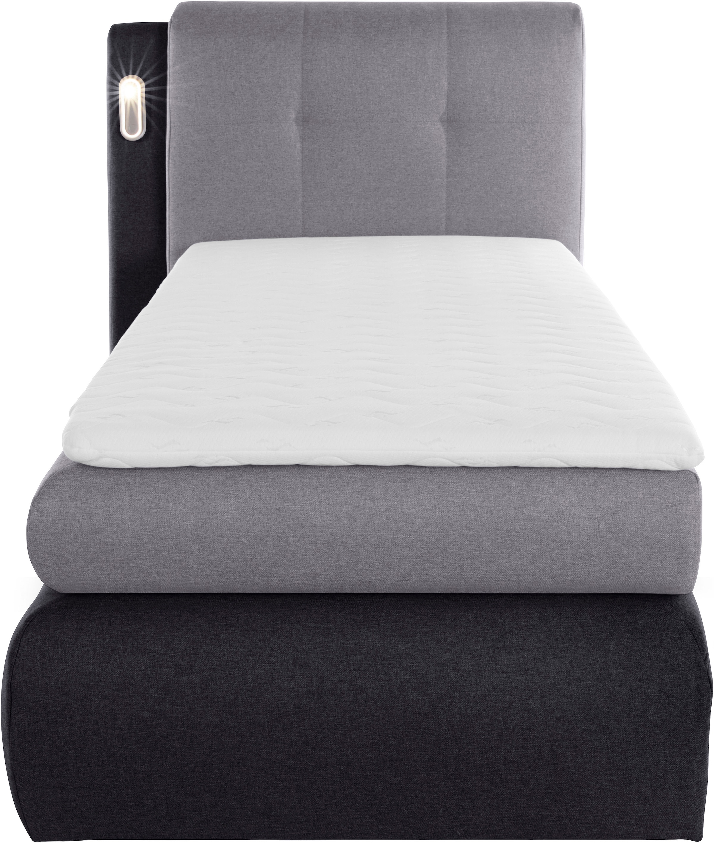 4. Bild von COLLECTION AB Boxspringbett »Borna«, inklusive Bettkasten, LED-Beleuchtung und Topper
