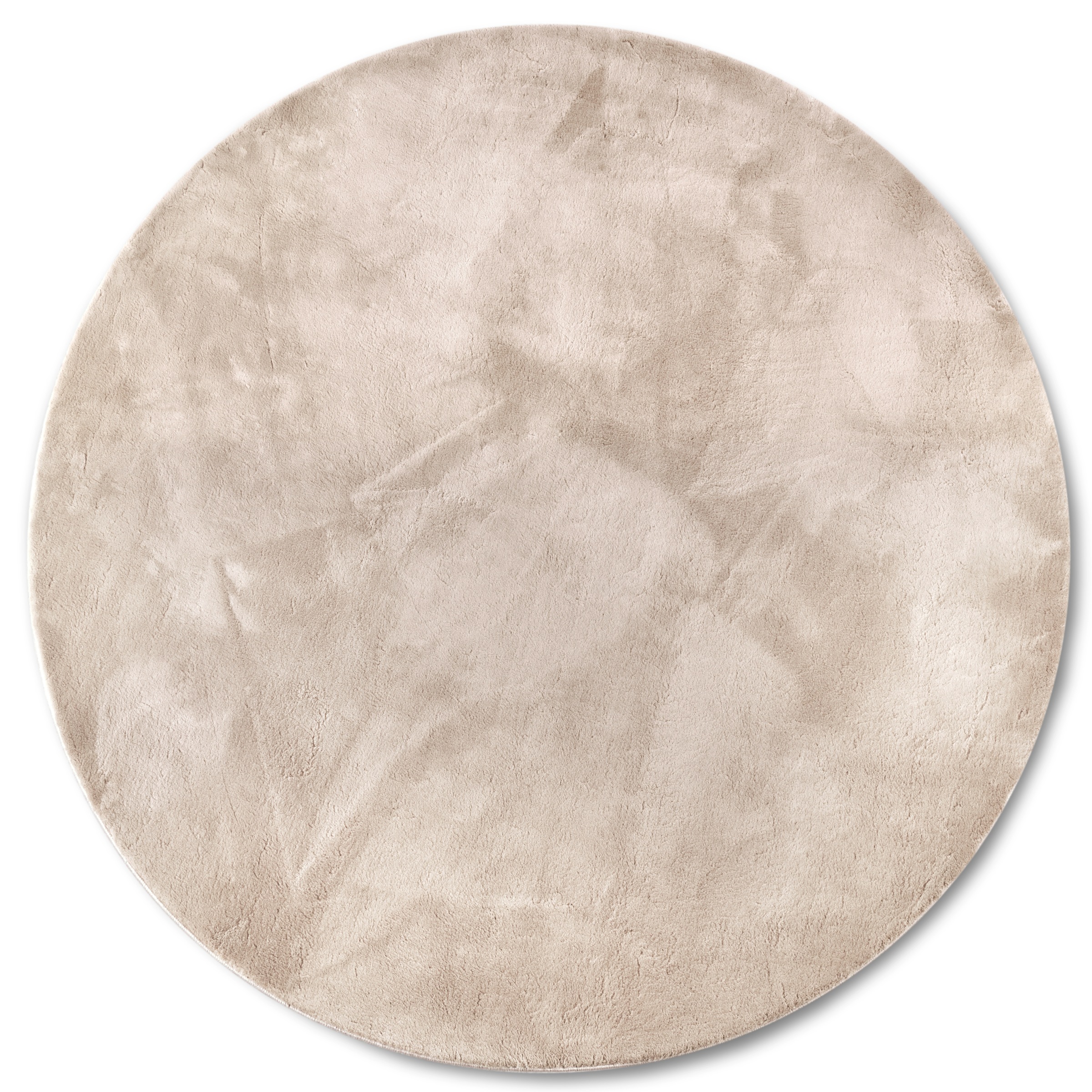 Villeroy & Boch Teppich »Leon«, rund, 15 mm Höhe, Langflor, Shaggy, einfarbig, flauschig, weich, glänzend, modern, uni