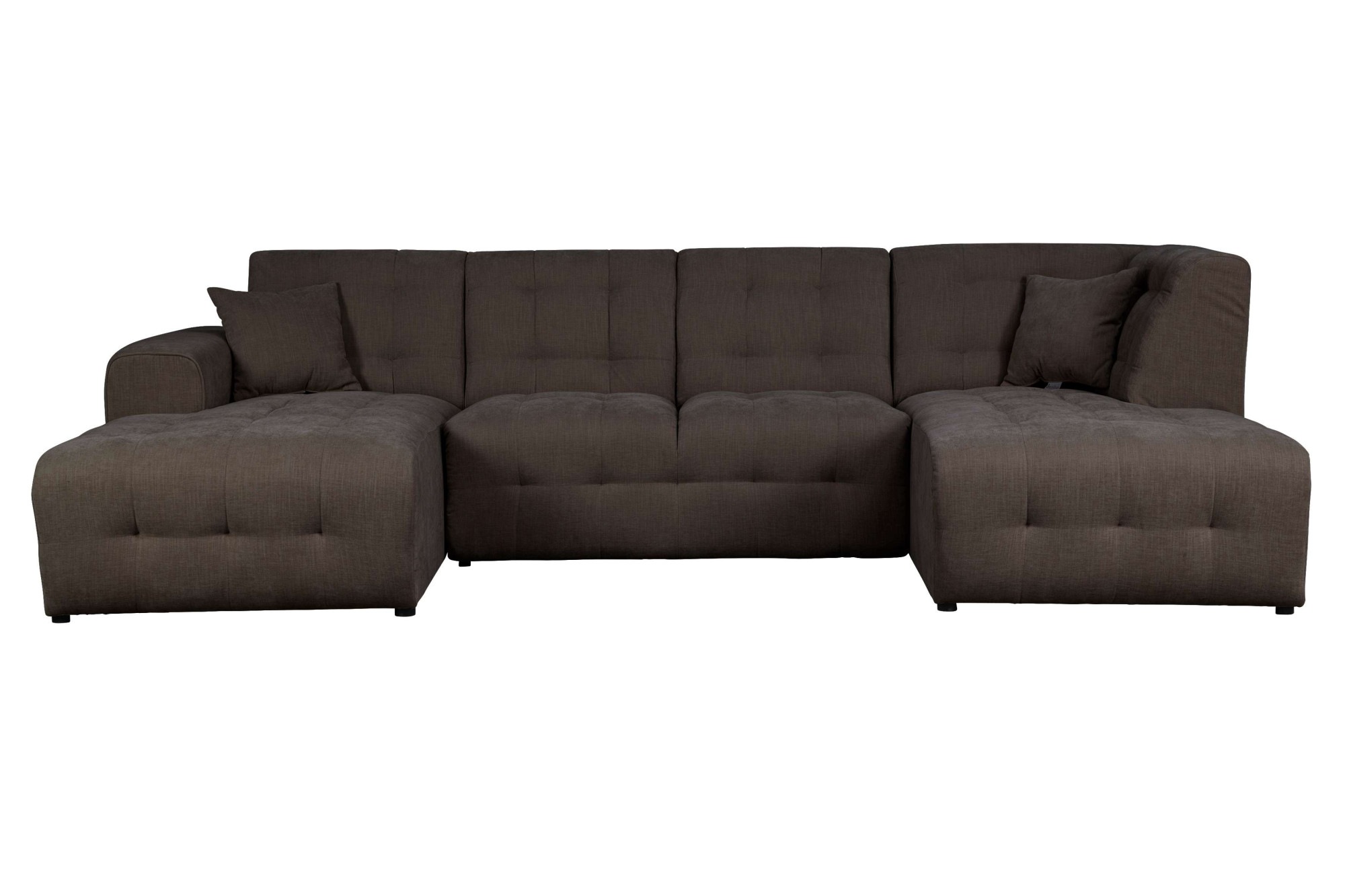 Home affaire Wohnlandschaft »Nosia U-Form«, incl. 2 Zierkissen, mit feiner Steppung