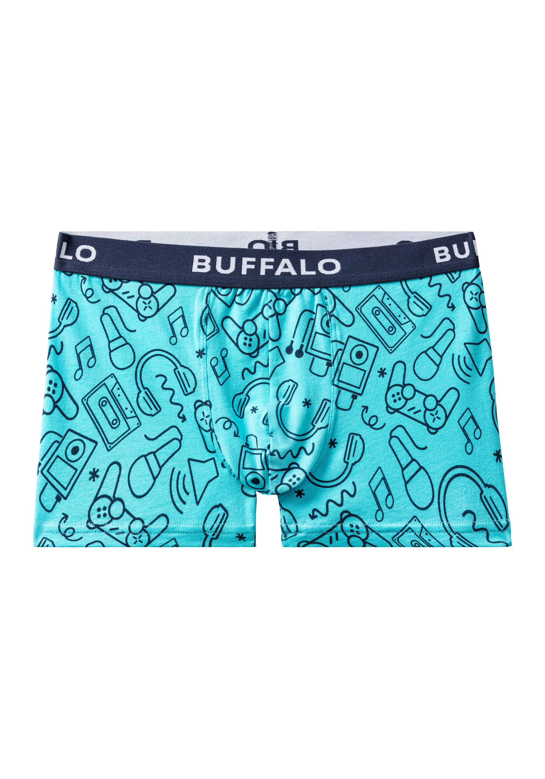 Buffalo Boxer »Boxershorts für Jungen« Packung, 4 Stk. unifarben und mit Gaming-Print