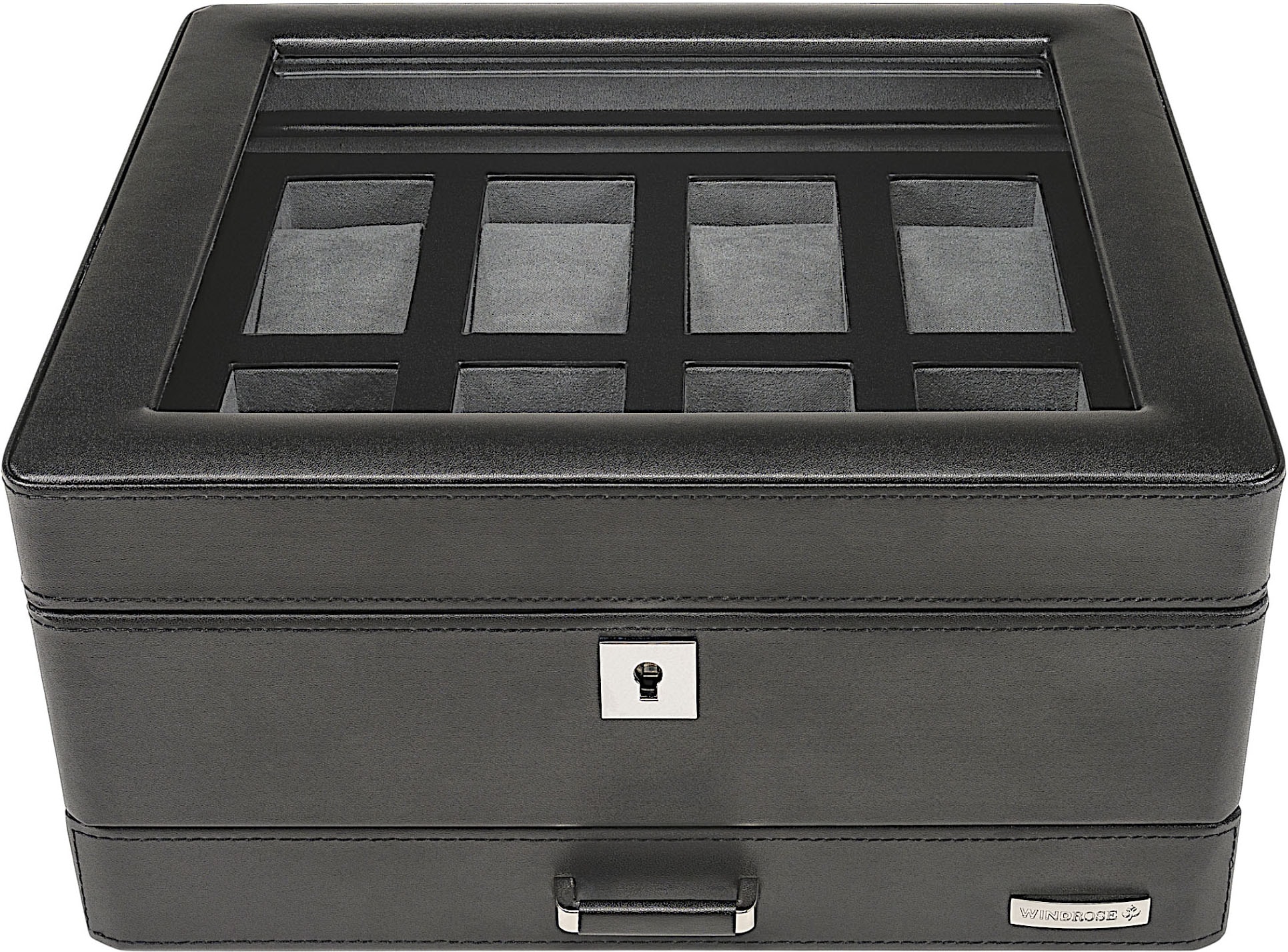 WINDROSE Uhrenbox »Tempora, 804021.08«, Aufbewahrung, Uhrenkasten, Ø max.40mm, Armbanduhr, Geschenkidee