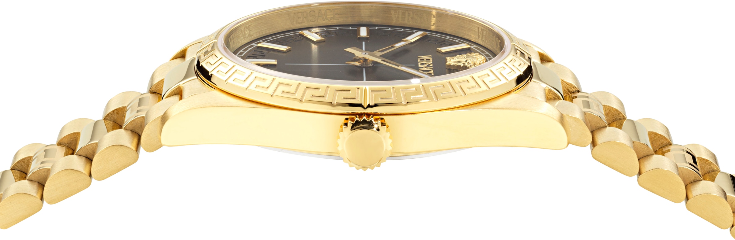 Versace Quarzuhr »MILLENYIUM LADY«, Armbanduhr, Damenuhr, Swiss Made, Edelstahlarmband, analog