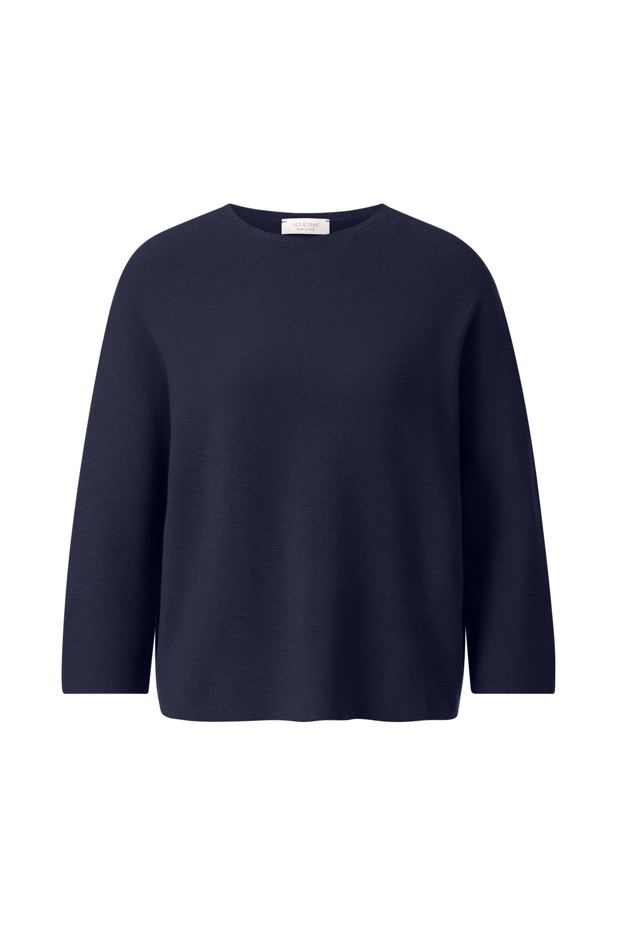 RICHROYAL Strickpullover, Mit Rundhalsausschnitt