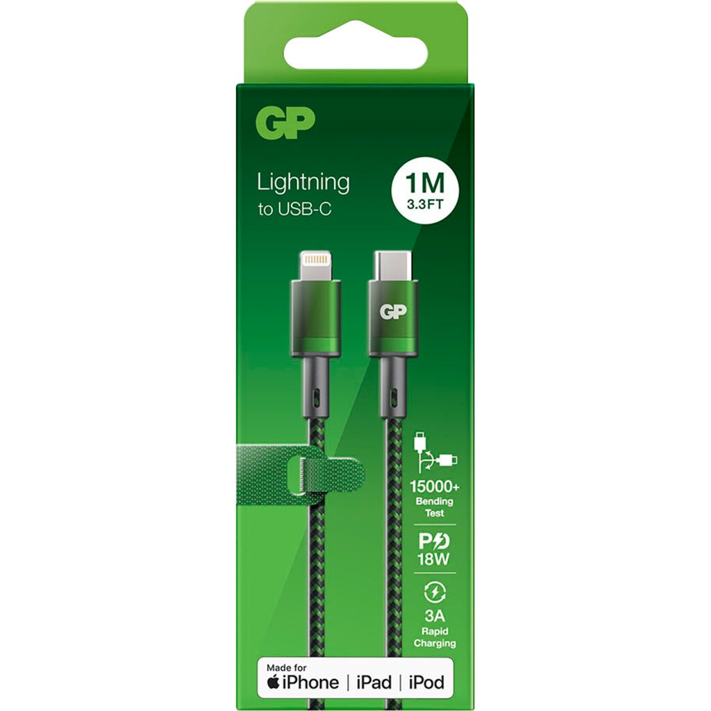 GP Batteries Computer-Kabel »CL1C Type C Type Lighting«, Lightning, USB-C, 100 cm