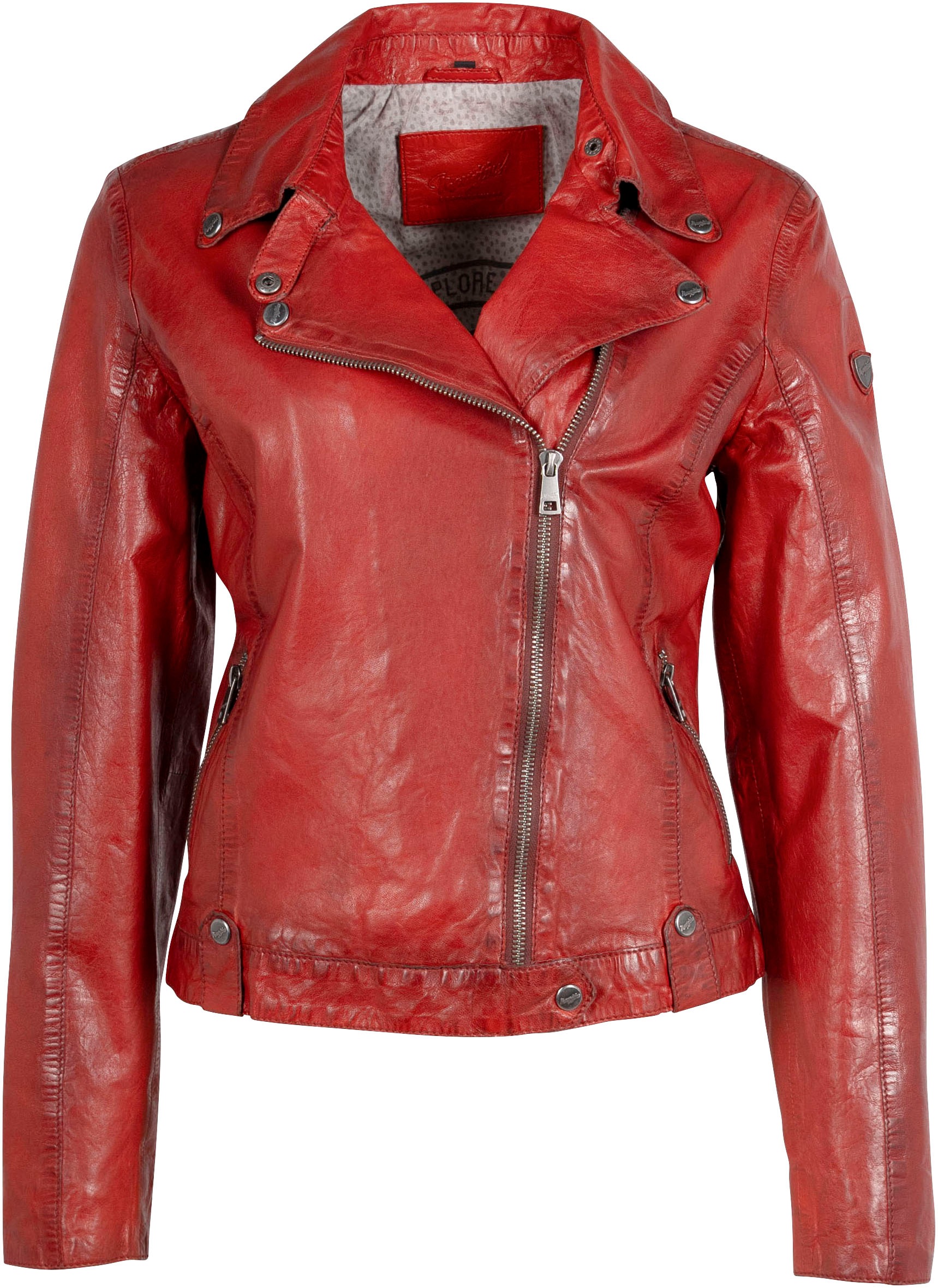 Mauritius Lederjacke »MWFayola«, mit Umlegekragen