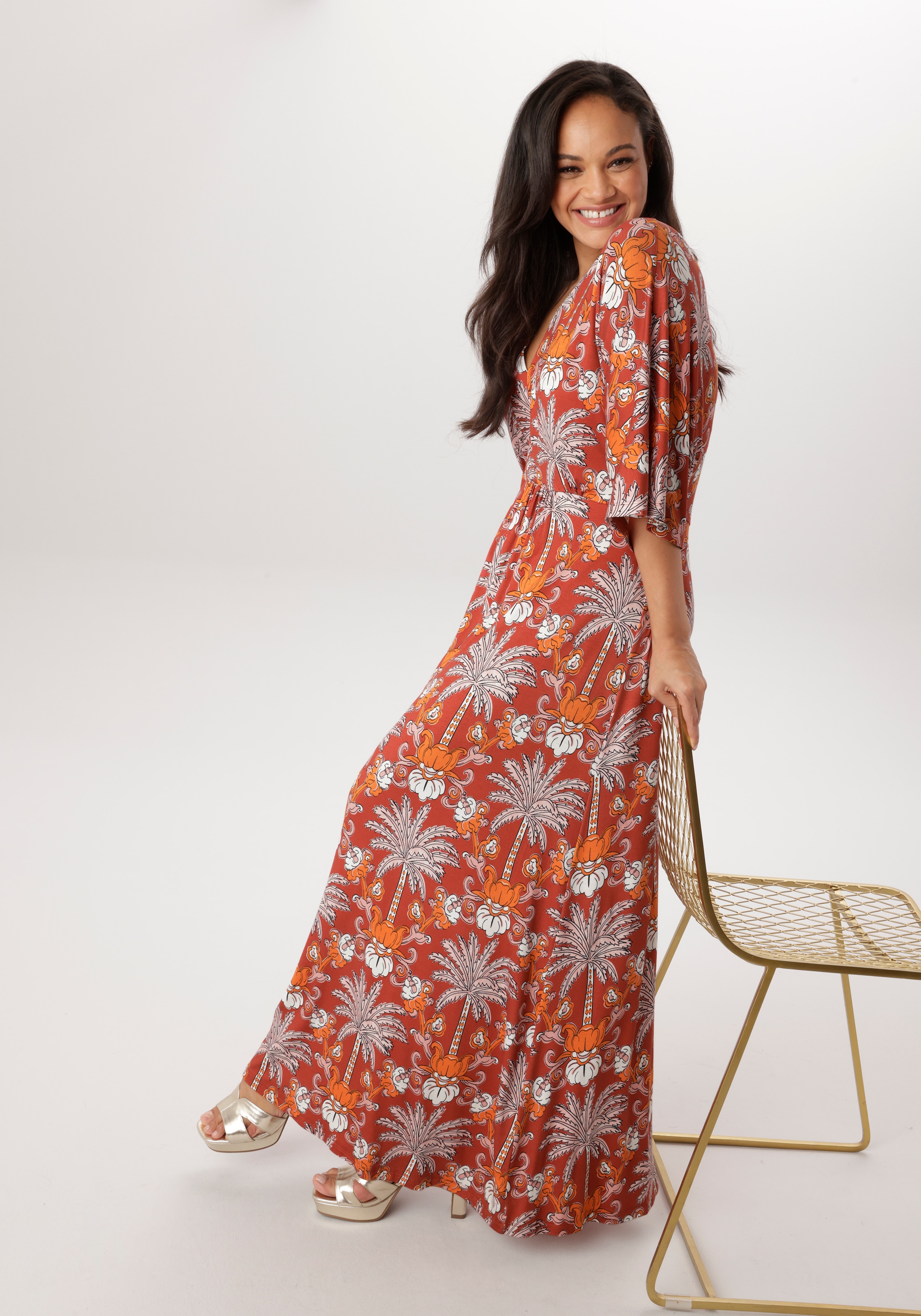 Aniston PLUS Jerseykleid in trendy Maxilänge - NEUE KOLLEKTION