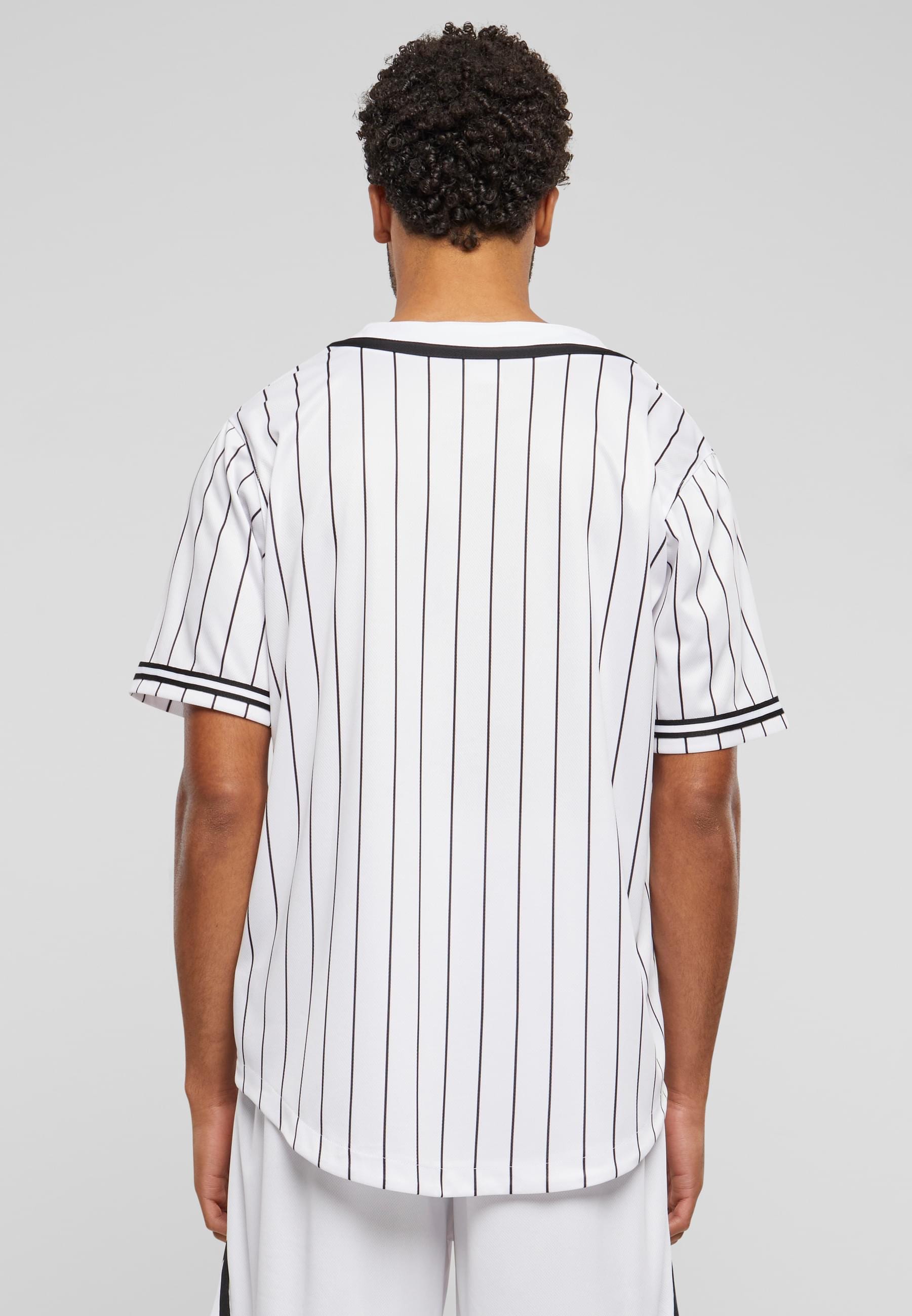 Karl Kani Langarmhemd »Karl Kani Herren KM221-115-2 Serif Pinstripe Baseball Shirt« 1 Stk.
