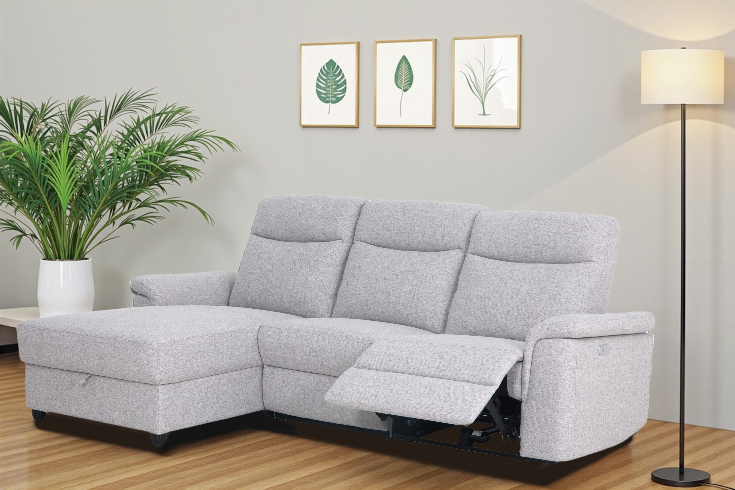 Home affaire Ecksofa »BRIONNE, L-Form, 255cm, manuelle u. elektrische Funkt günstig online kaufen