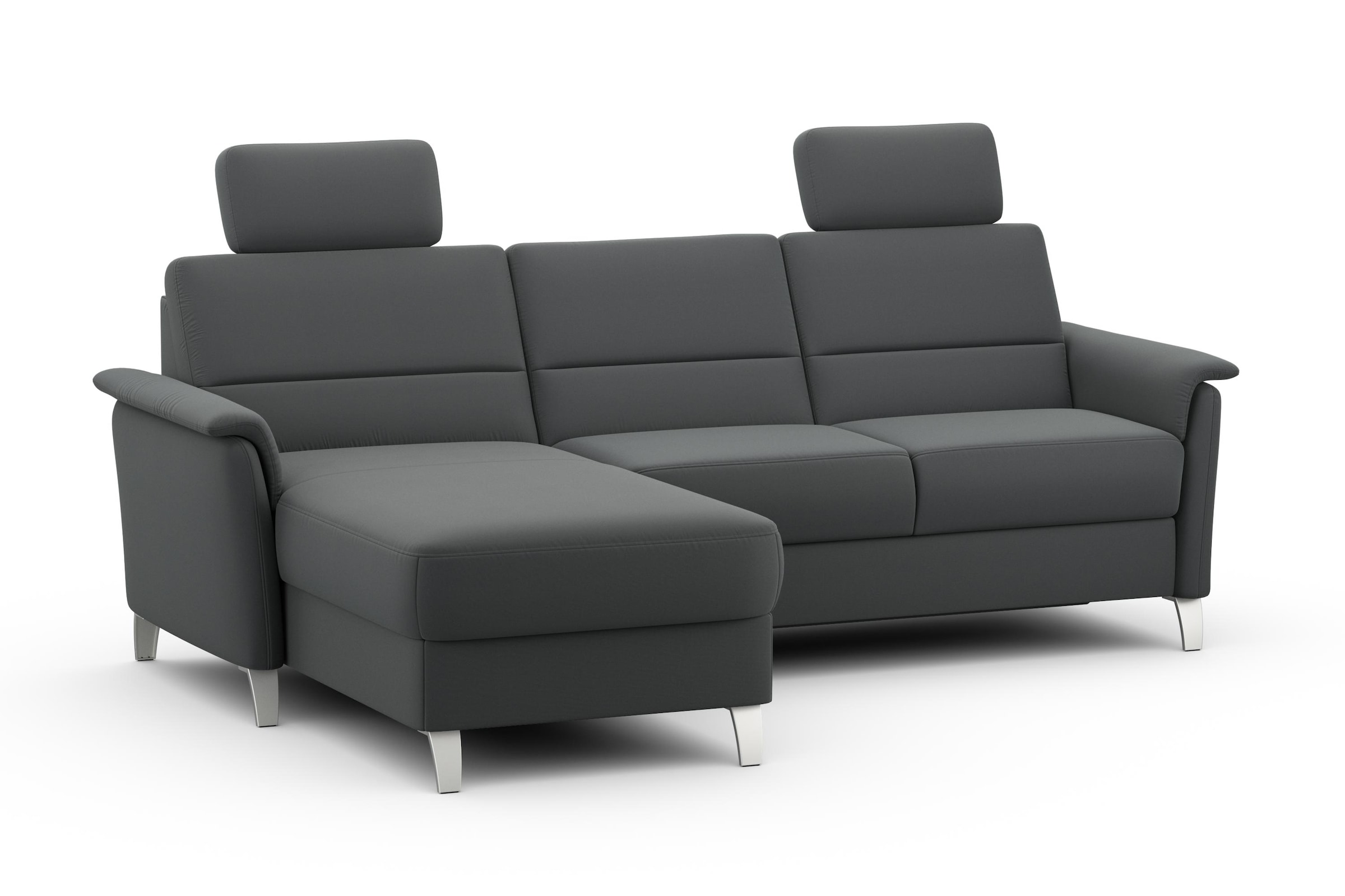 sit&more Ecksofa »Palmera L-Form«, Federkern, wahlweise mit Bettfunktion und mit/ohne Stauraum