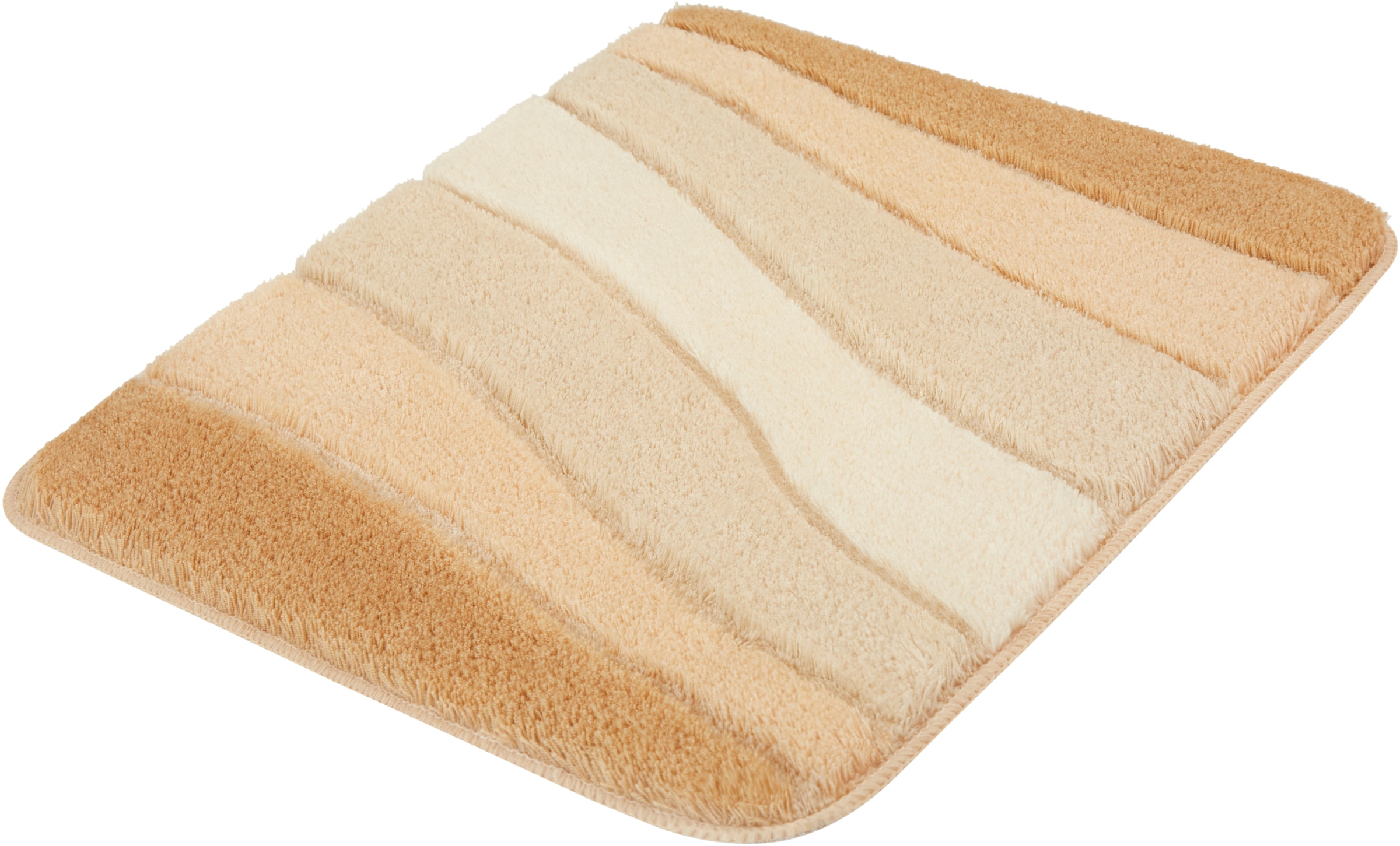 MEUSCH Badematte »Ocean«, rutschhemmend beschichtet, fußbodenheizungsgeeignet, Badteppich, Wellen Design, mit Farbverlauf, Hoch-Tief Effekt, waschbar
