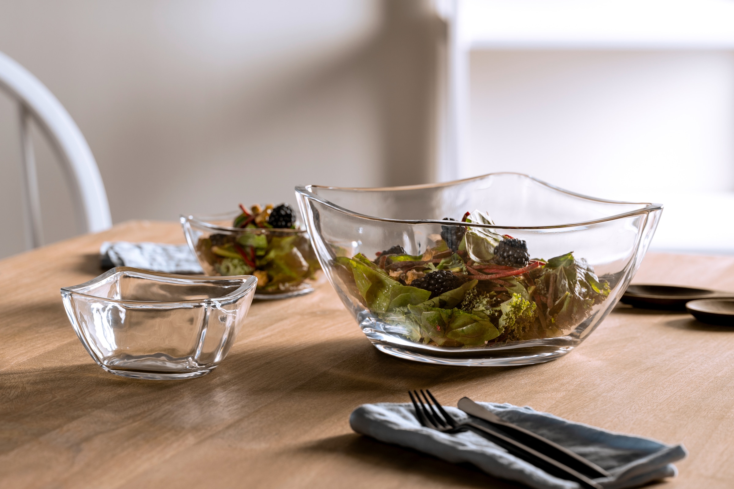 LEONARDO Schale »PIAZZA, 12 cm, 4er-Set«, 4 tlg., aus Glas, spülmaschinengeeignet