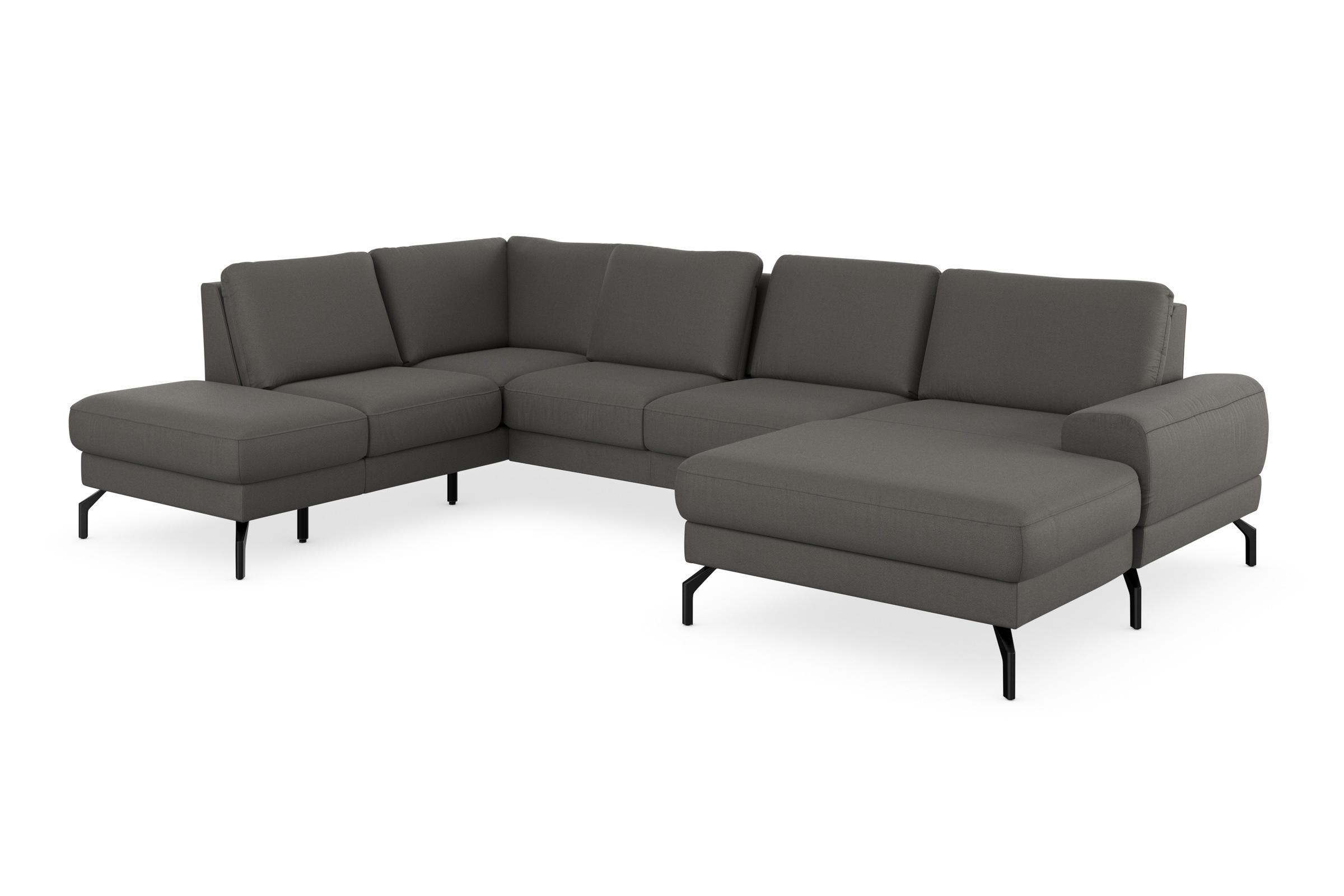 sit&more Wohnlandschaft »Cinturo U-Form«, inklusive Sitztiefenverstellung und Federkern, Sitzhöhe 48 cm