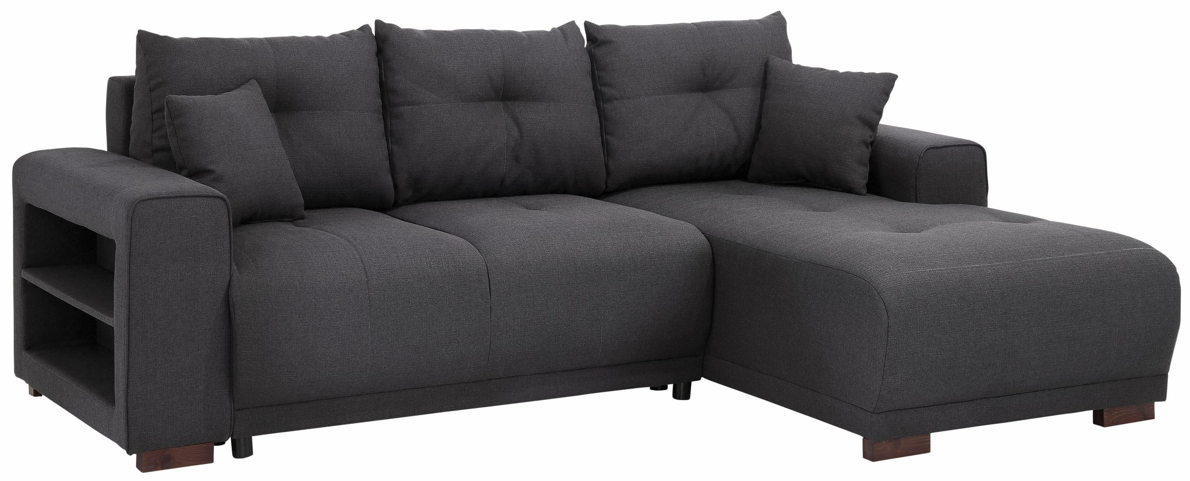 Home affaire Ecksofa »Viborg L-Form« mit Regal in der Armlehne, wahlweise m günstig online kaufen