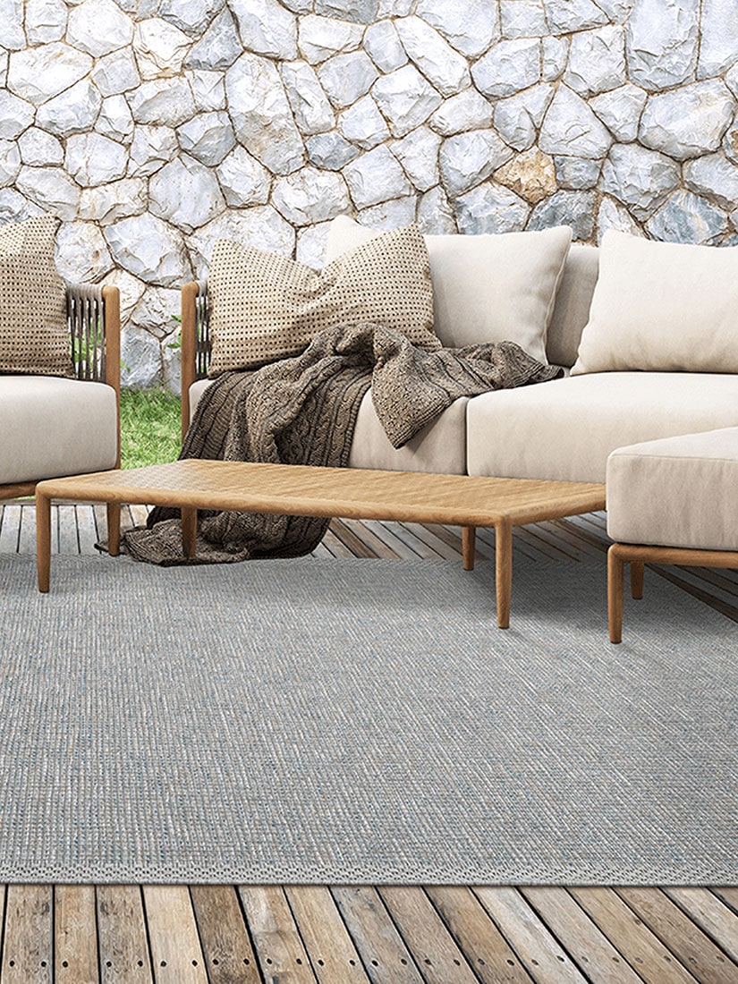 the carpet Teppich »Calgary«, rechteckig, 1 mm Höhe, moderner robuster In und Outdoor Teppich