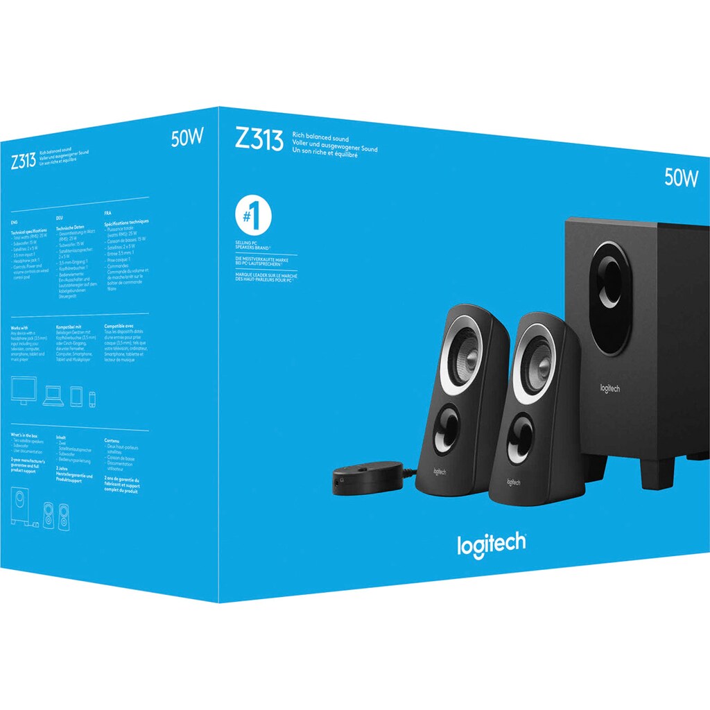 Logitech 2.1 Soundsystem »Speaker System Z313«