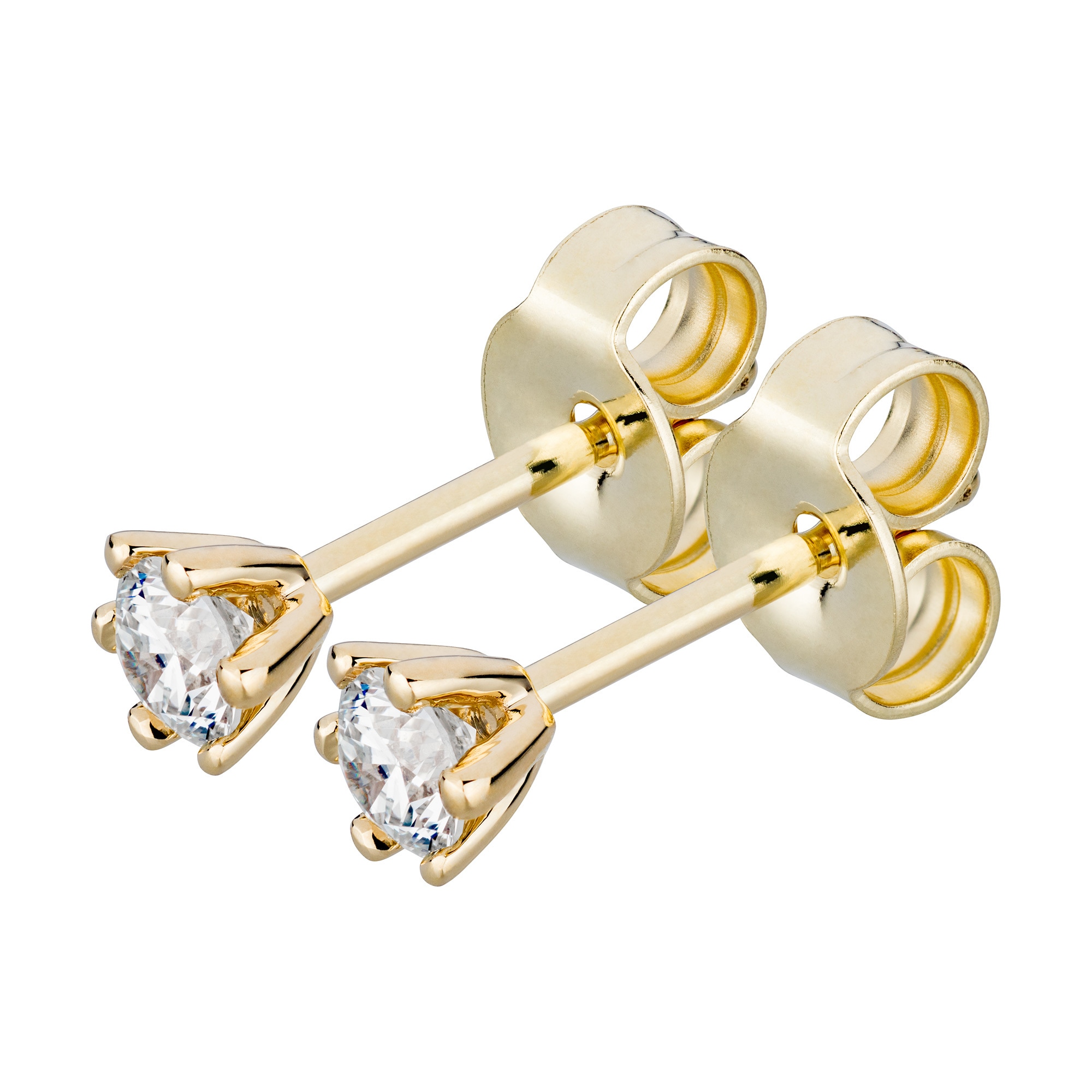 Orolino Paar Ohrstecker »Gold 585 mit 2x Brillant zus. 0,25 ct.«