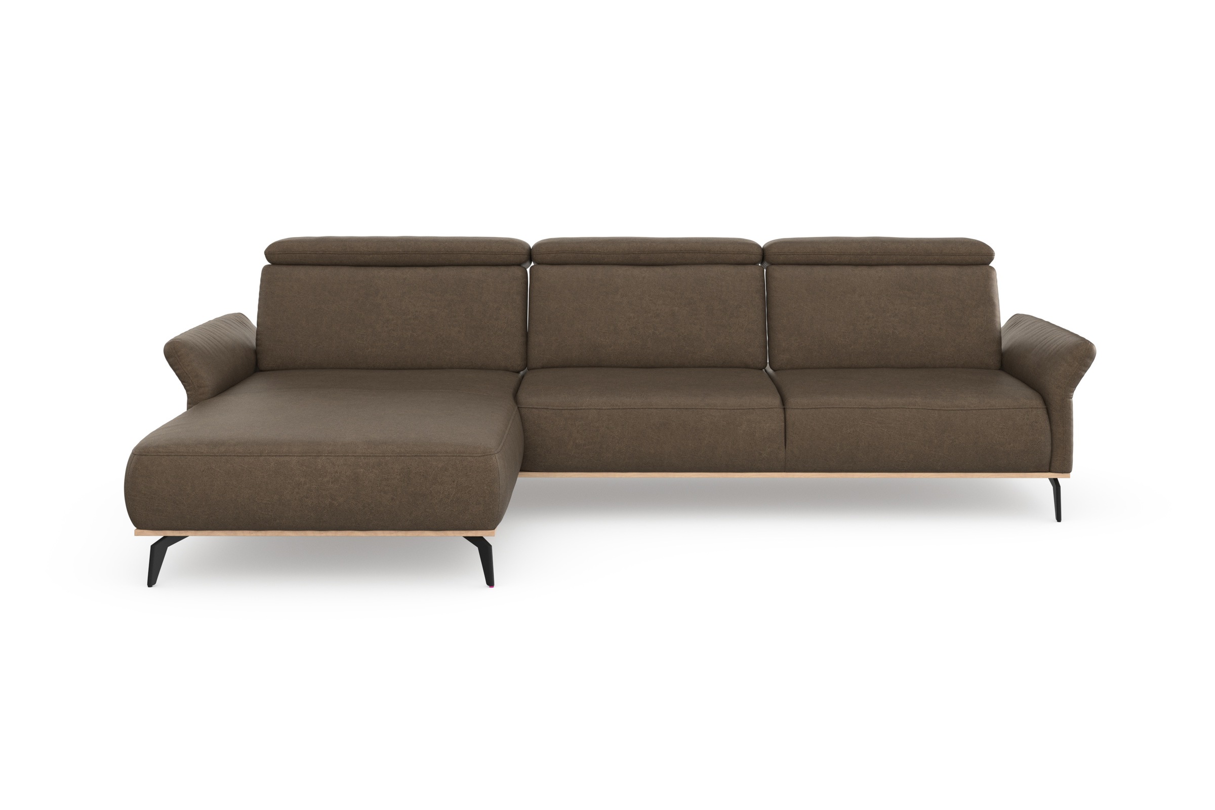 Home affaire Ecksofa »Fjord L-Form« massiv, wahlweise mit Armlehnfunktion, günstig online kaufen