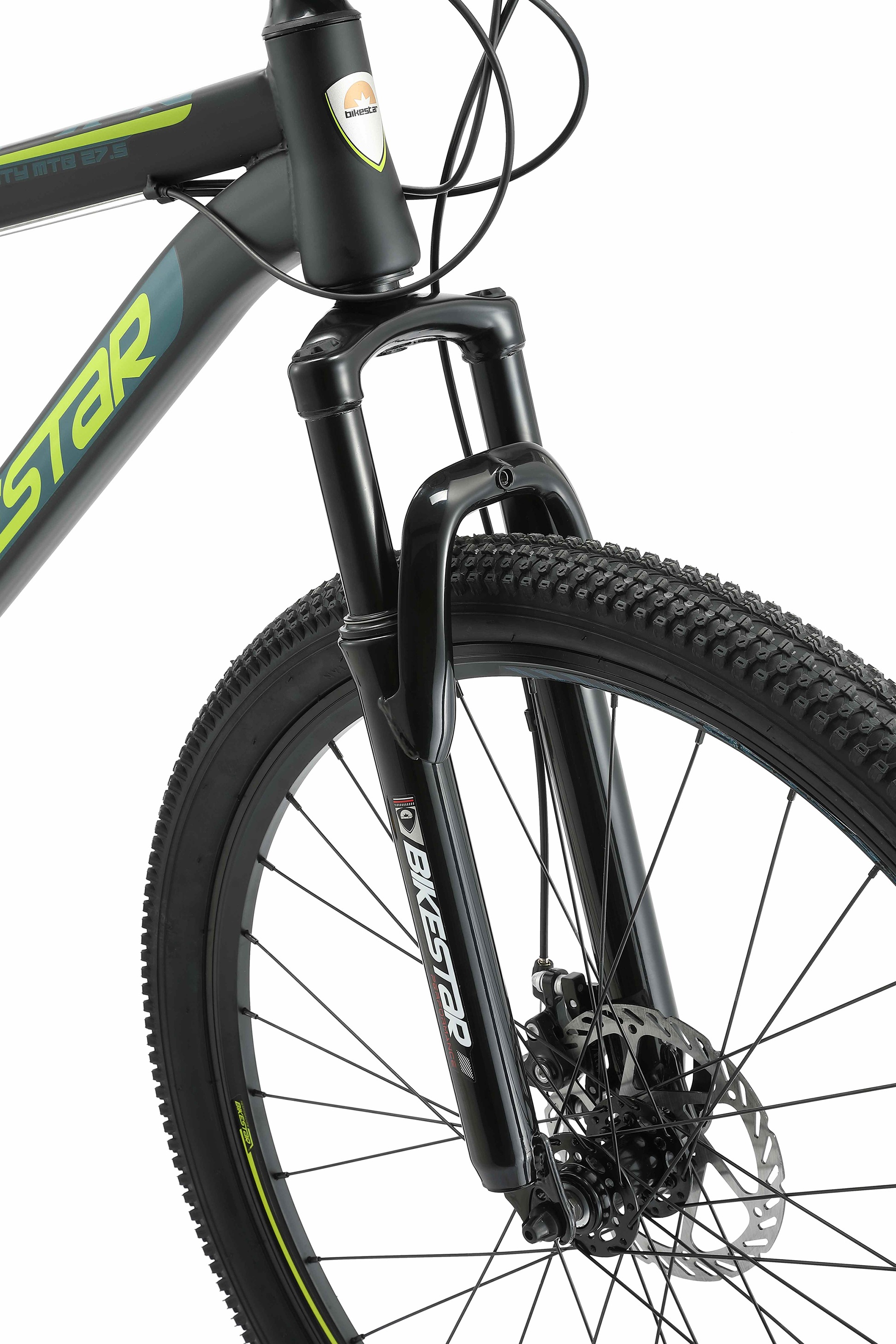 Bikestar Mountainbike, 21 Gang, Shimano, RD-TY300 Schaltwerk, Kettenschaltung, für Damen und Herren, Kettenschaltung