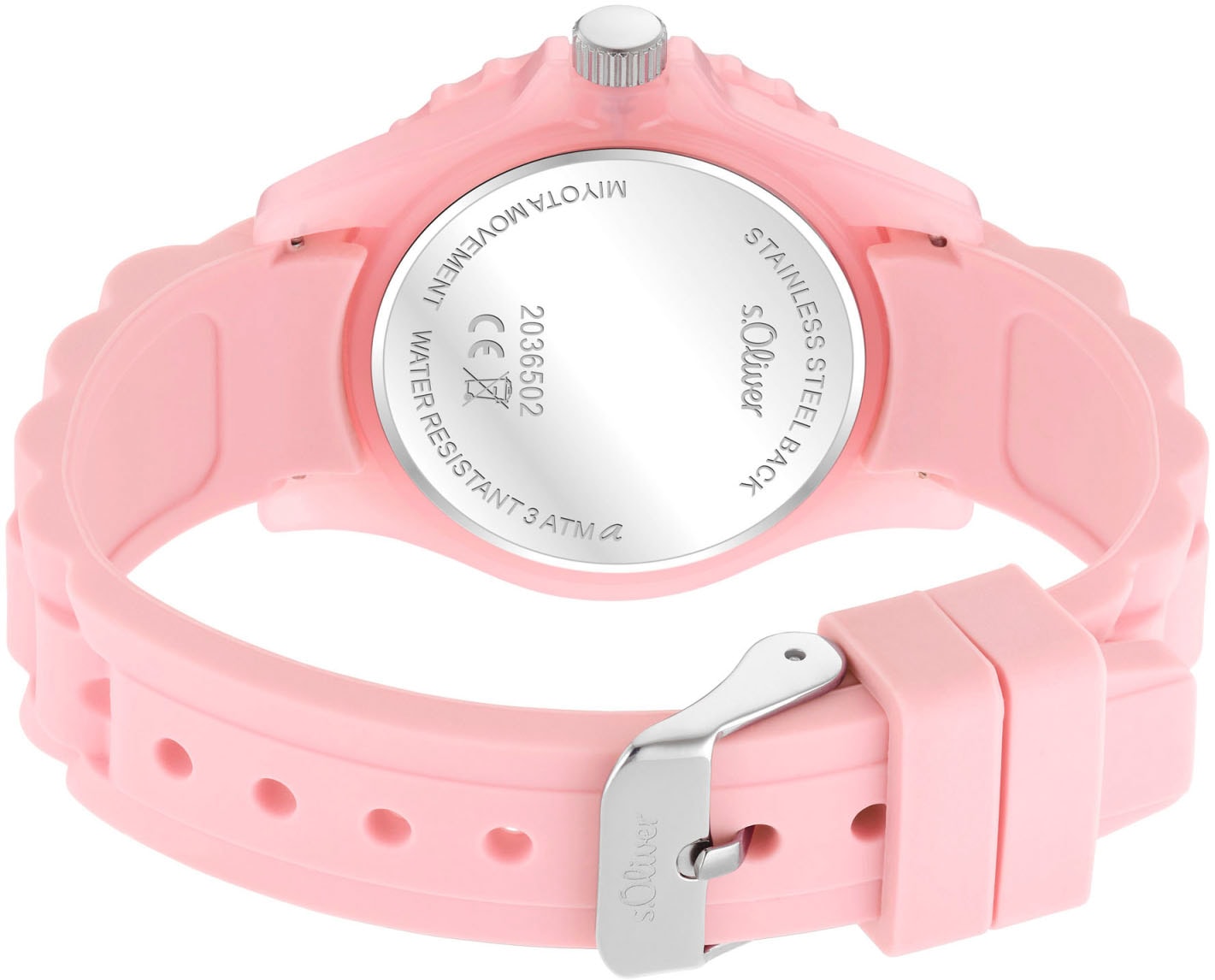 s.Oliver Quarzuhr, Armbanduhr, Kinderuhr, analog, Silikonarmband, Geschenkidee