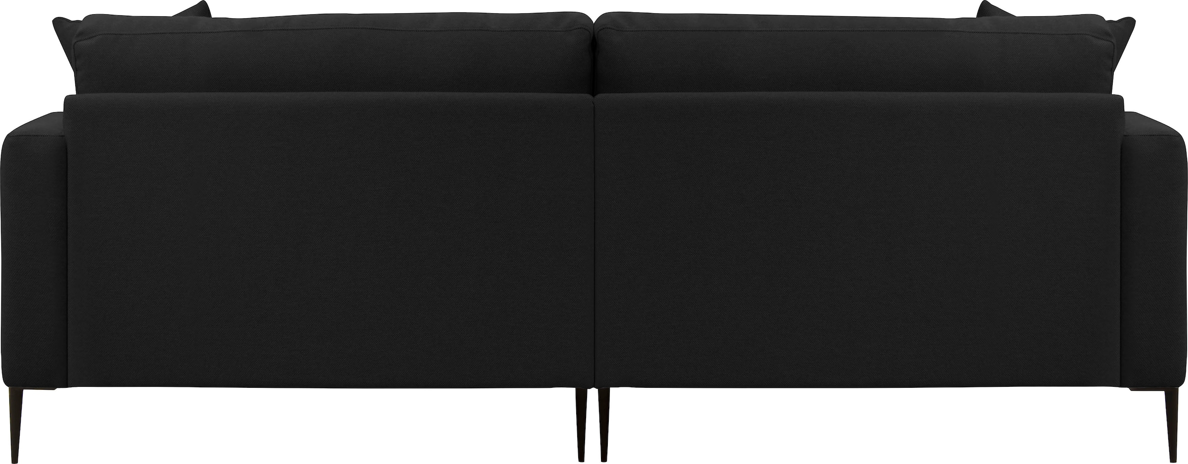 Leonique 2-Sitzer »Cozy elegantes Designsofa, Maße B/T/H: 151/97/80 cm«, mit losen Kissen und Metallbeinen