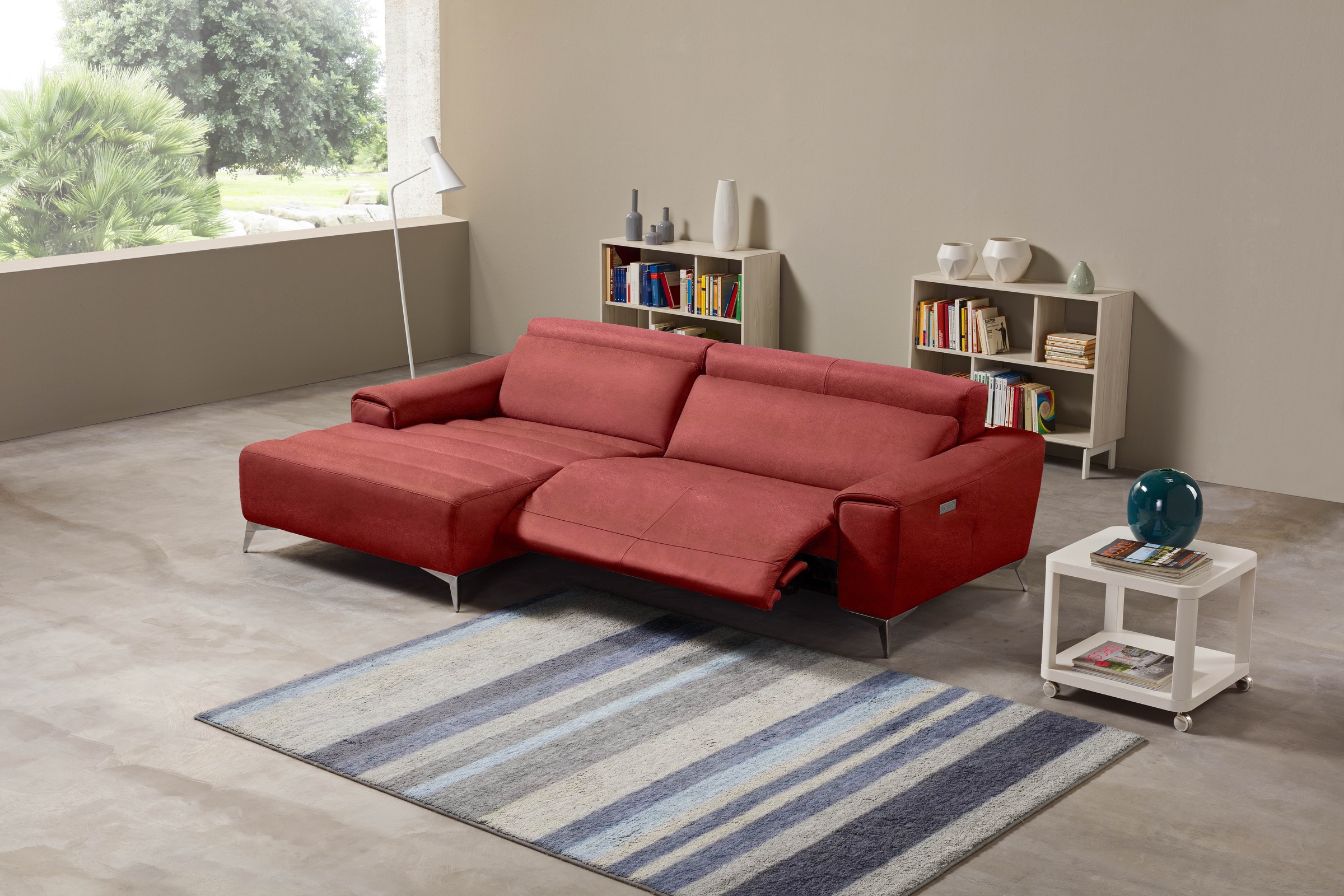 Egoitaliano Ecksofa »Suzette, Designsofa mit hohem Sitzkomfort«, mit Recami günstig online kaufen