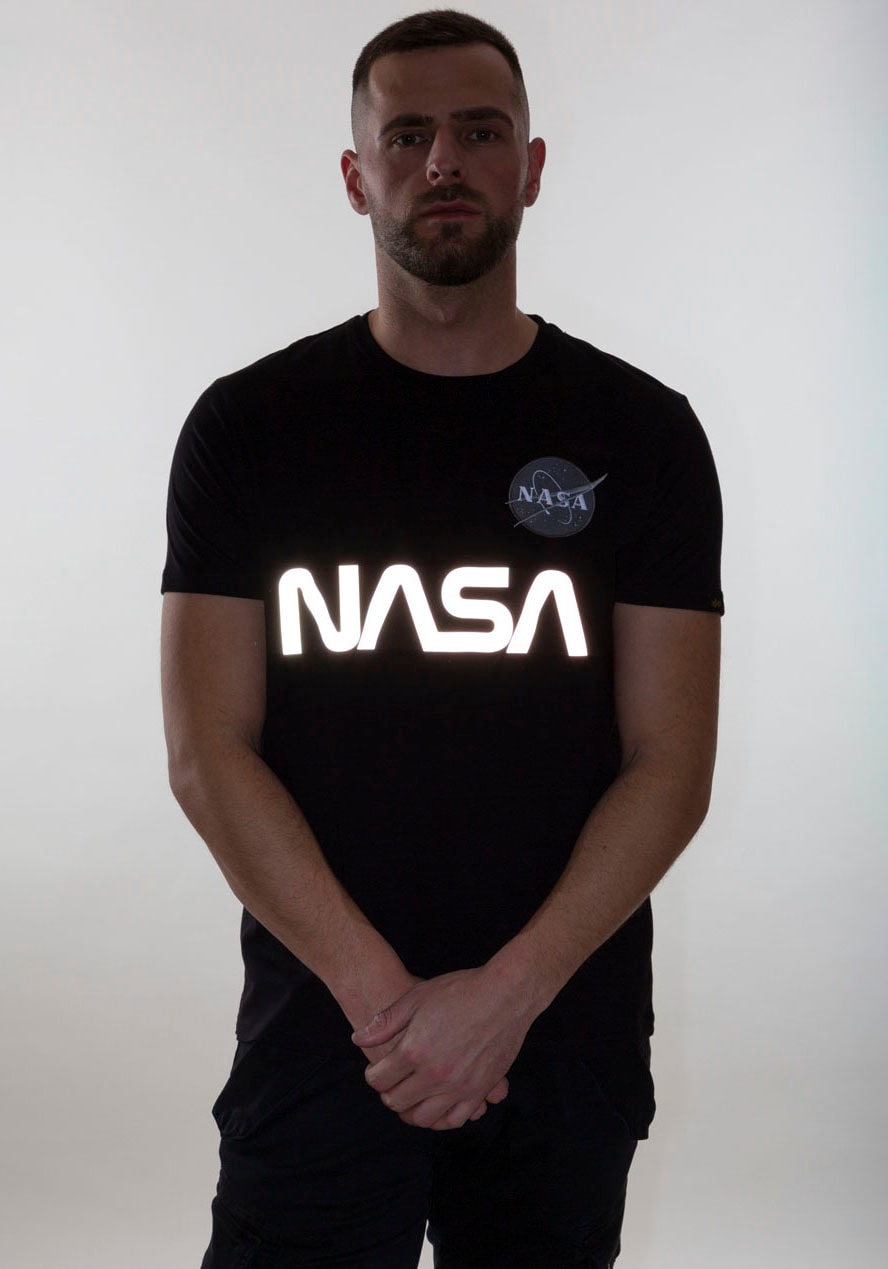 Alpha Industries Rundhalsshirt »Nasa Reflective Tee«