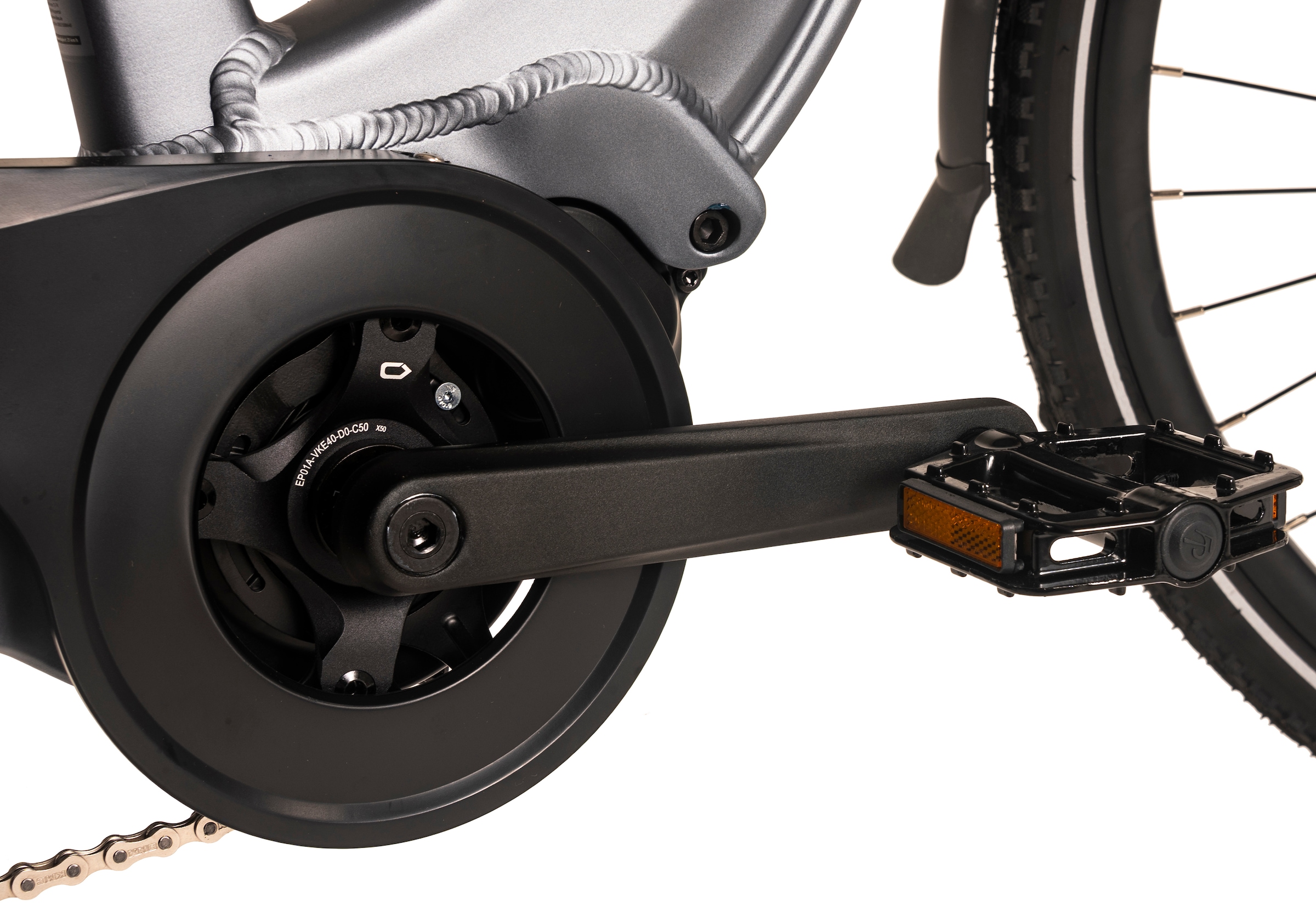 Adore E-Bike »28" Alu Cityfahrrad CX-660 Mittelmotor 75NM / 14,7Ah Grau matt«, 7 Gang, Shimano, Tourney, Mittelmotor 250 W