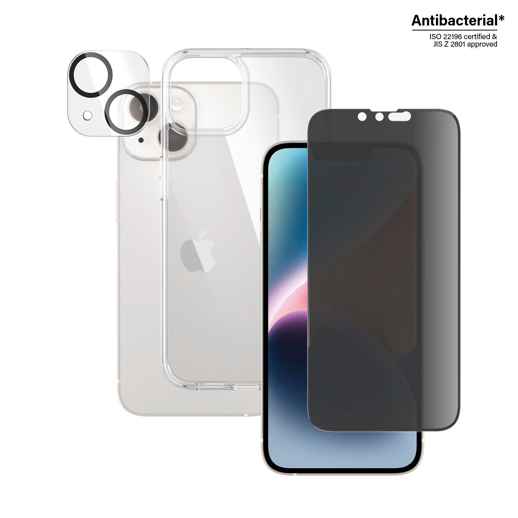 PanzerGlass Displayschutzglas »Set: Privacy Glass+Case - iPhone 14 6,1« günstig online kaufen