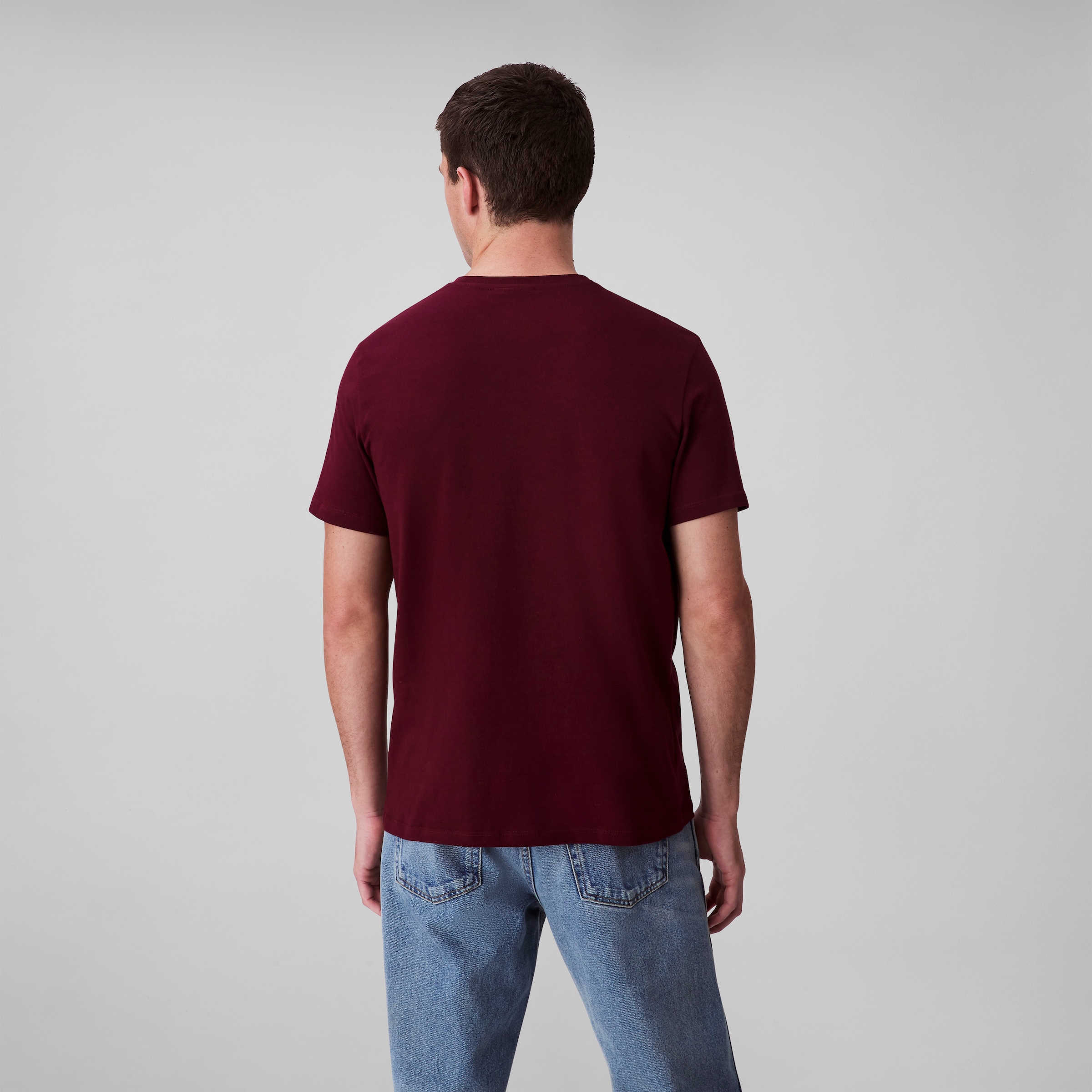 Calvin Klein Jeans T-Shirt »SS SMOOTH CTTN SOLID CREWNK TEE«, mit Logo