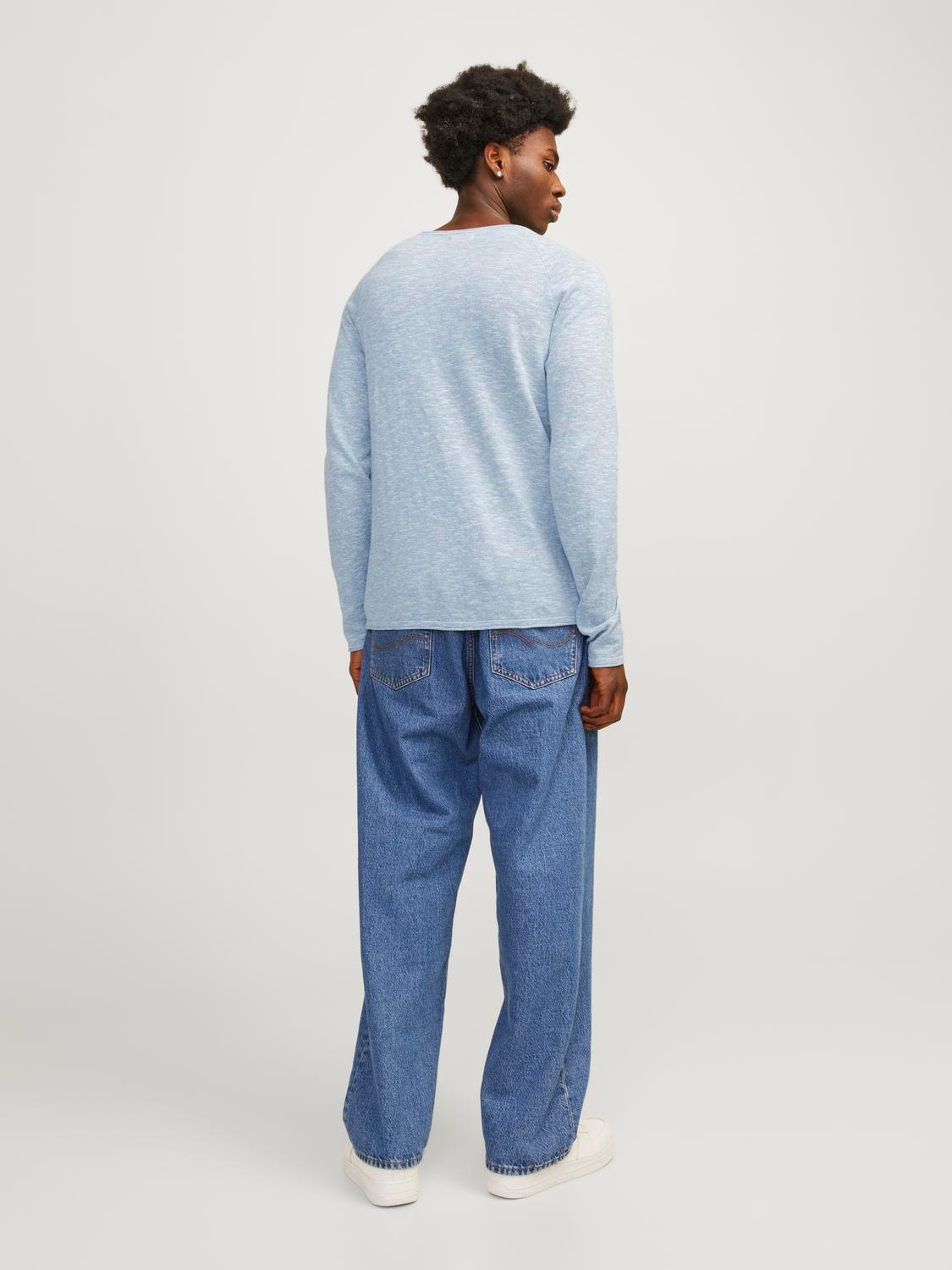 Jack & Jones Strickpullover »JJELINEN KNIT CREW NECK SN«