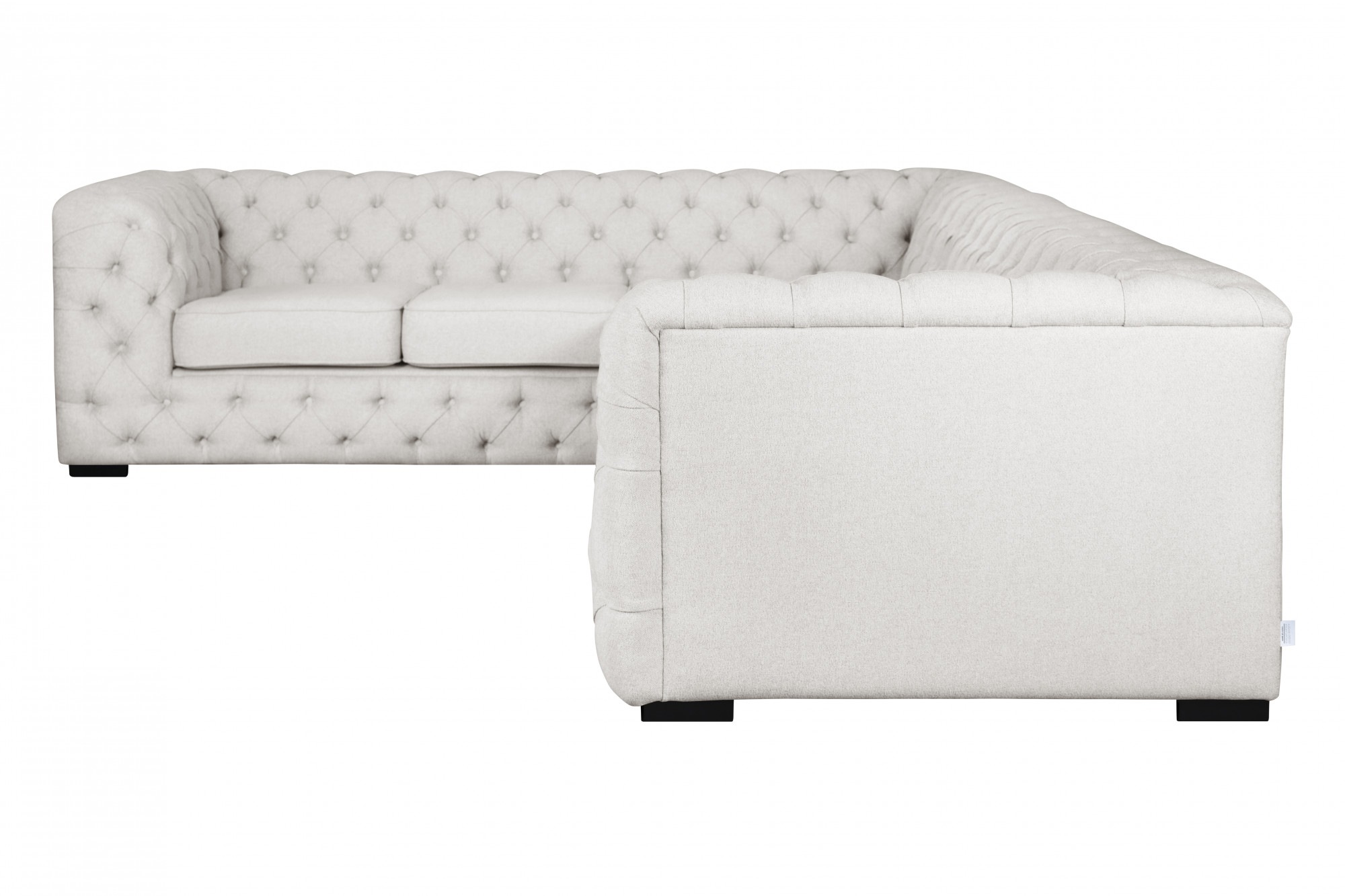 Home affaire Chesterfield-Sofa »KALINA L-Form«, hochwertige Chesterfield-Au günstig online kaufen