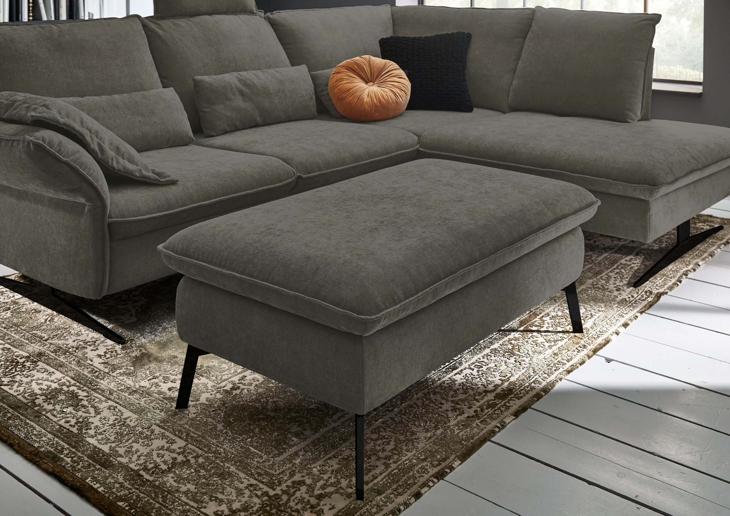 3C Carina Hockerbank »Haya«, passend zum Haya"-Recamieren-Ecksofa, Bodenfreiheit 18 cm