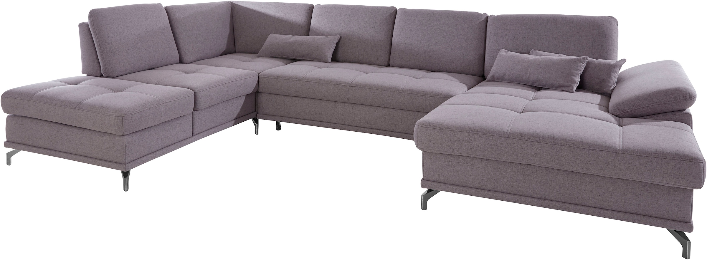 OTTO home Wohnlandschaft »Costello U-Form, B: 363 cm mit Sitztiefen-, Armte günstig online kaufen