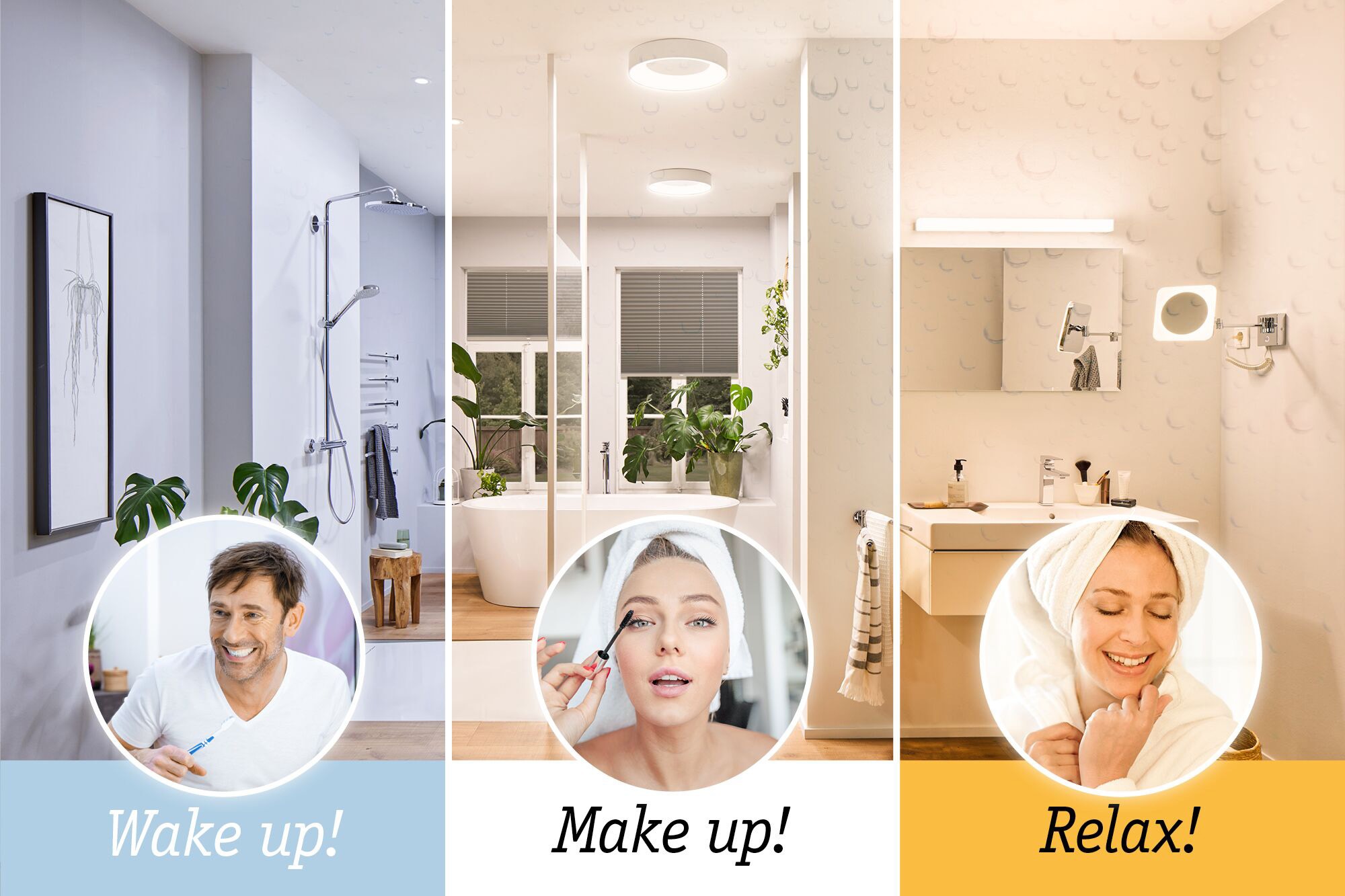 Paulmann Kosmetikspiegel »HomeSpa Mirra«, (1 St.), spritzwassergeschützt durch IP-Schutz