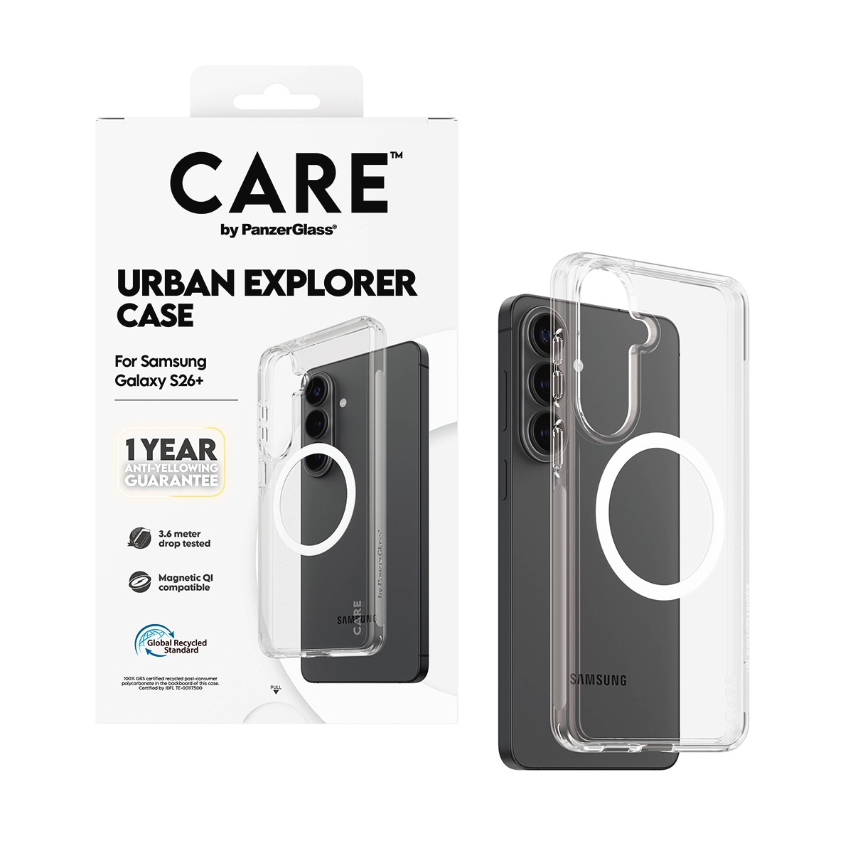 CARE by PanzerGlass Handyhülle »Urban Explorer Case mit Qi für Samsung Galaxy S26+« Samsung Galaxy S26+ Backcover, Schutzhülle, Handyschutzhülle, Case, Schutzcase, stoßfest