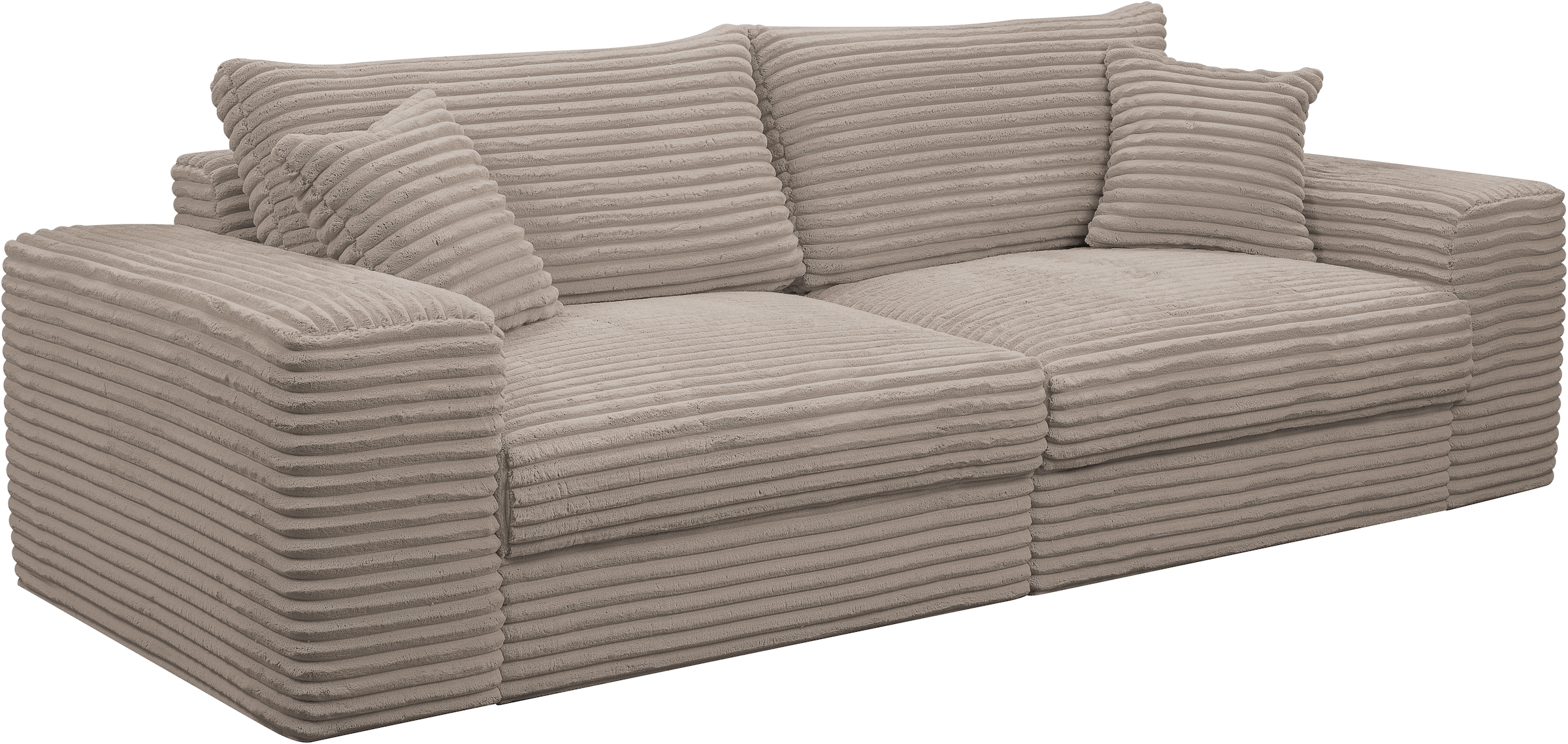 WERK2 Big-Sofa »Rozzana mit viel Platz und aktuellen Bezugsvarianten«, mit losen Rückenkissen